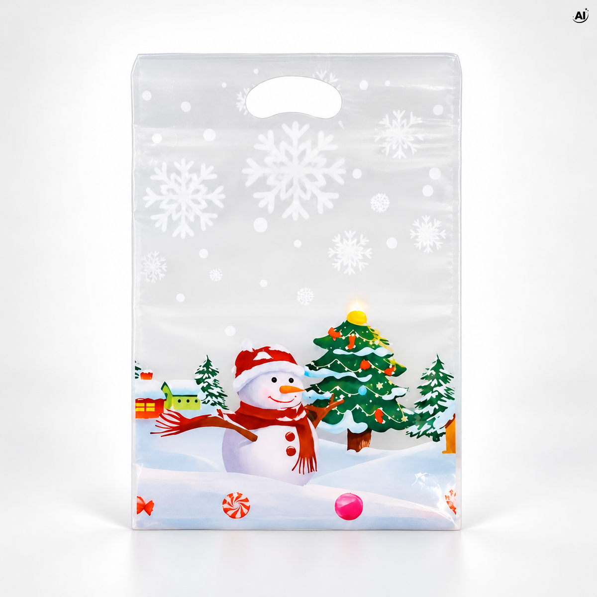 Świąteczne Woreczki Strunowe 155×220mm 20szt.