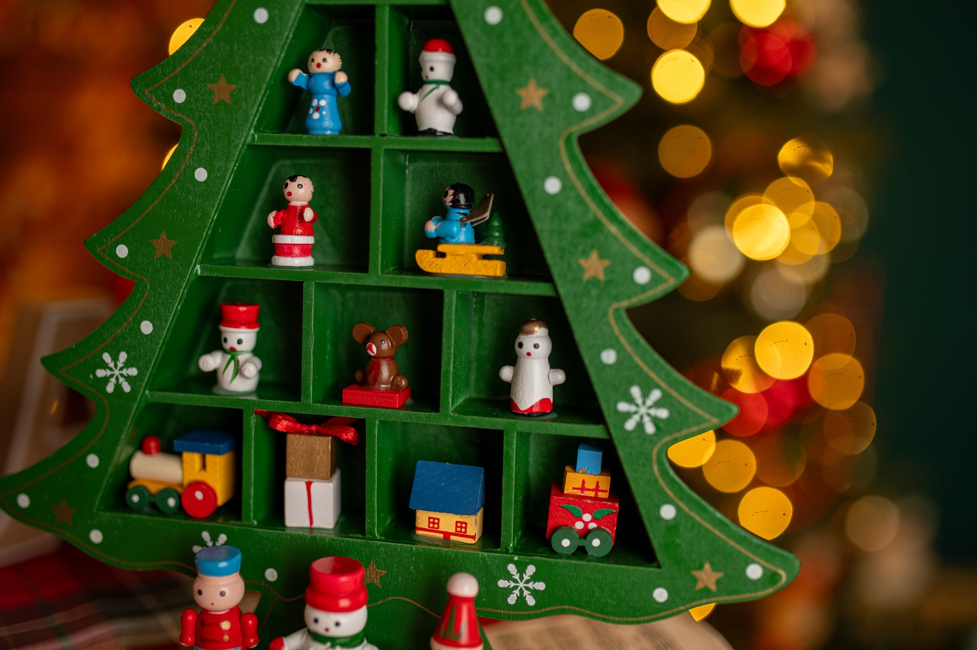 Ozdobna Choinka Drewniana 29cm