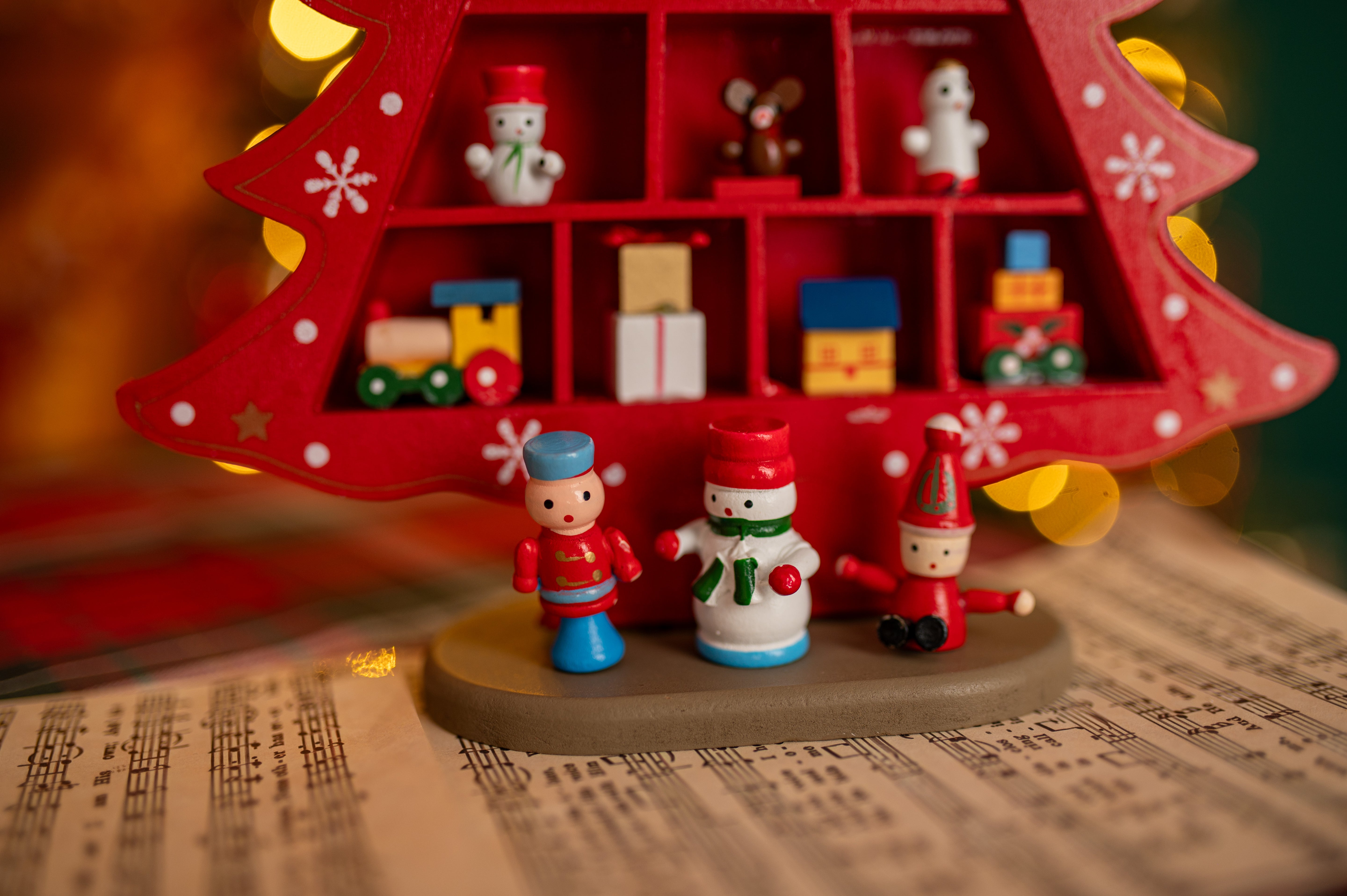 Ozdobna Choinka Drewniana 29cm