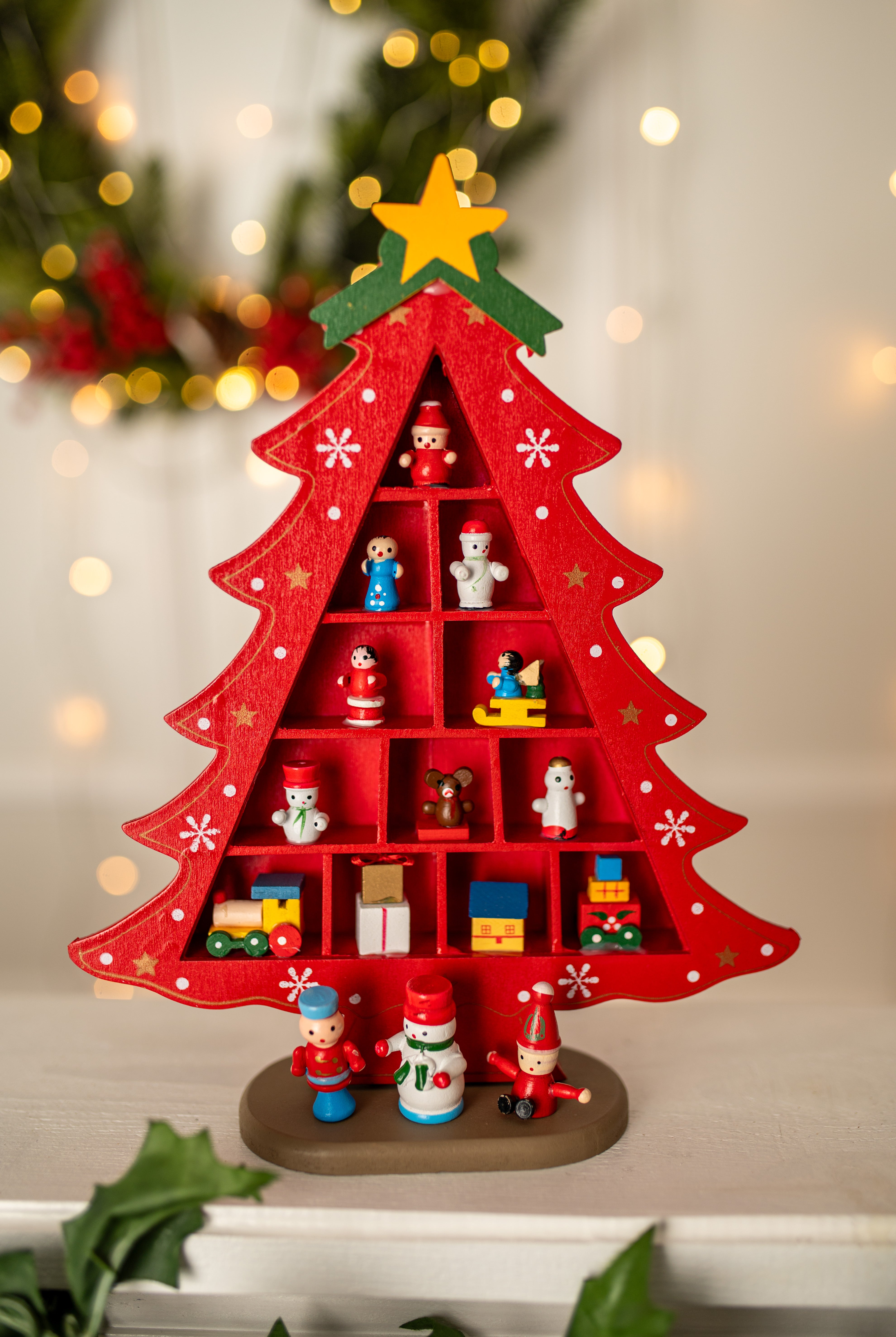 Ozdobna Choinka Drewniana 29cm