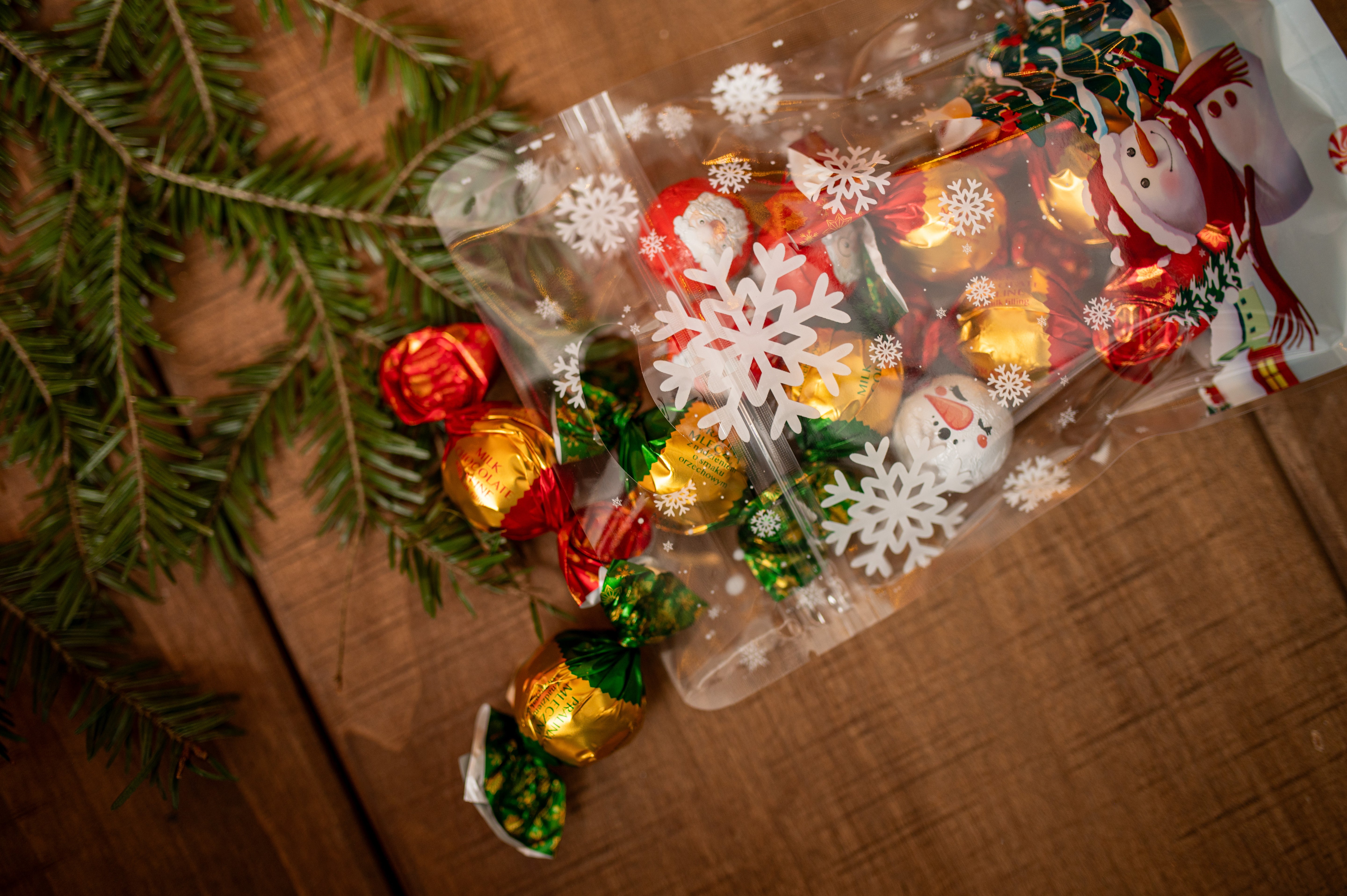 Świąteczne Woreczki Strunowe 155×220mm 20szt.