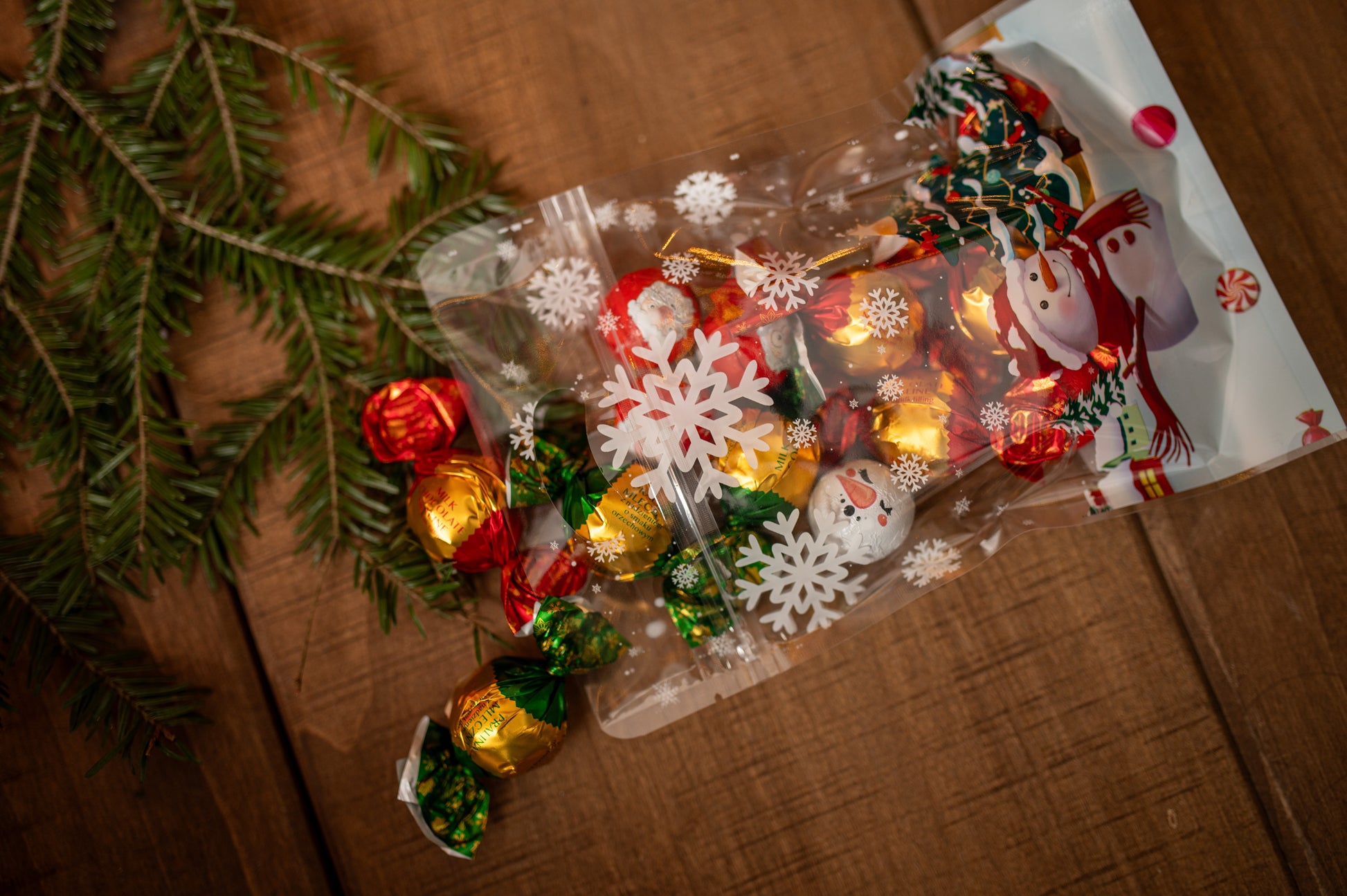 Świąteczne Woreczki Strunowe 155×220mm 20szt.