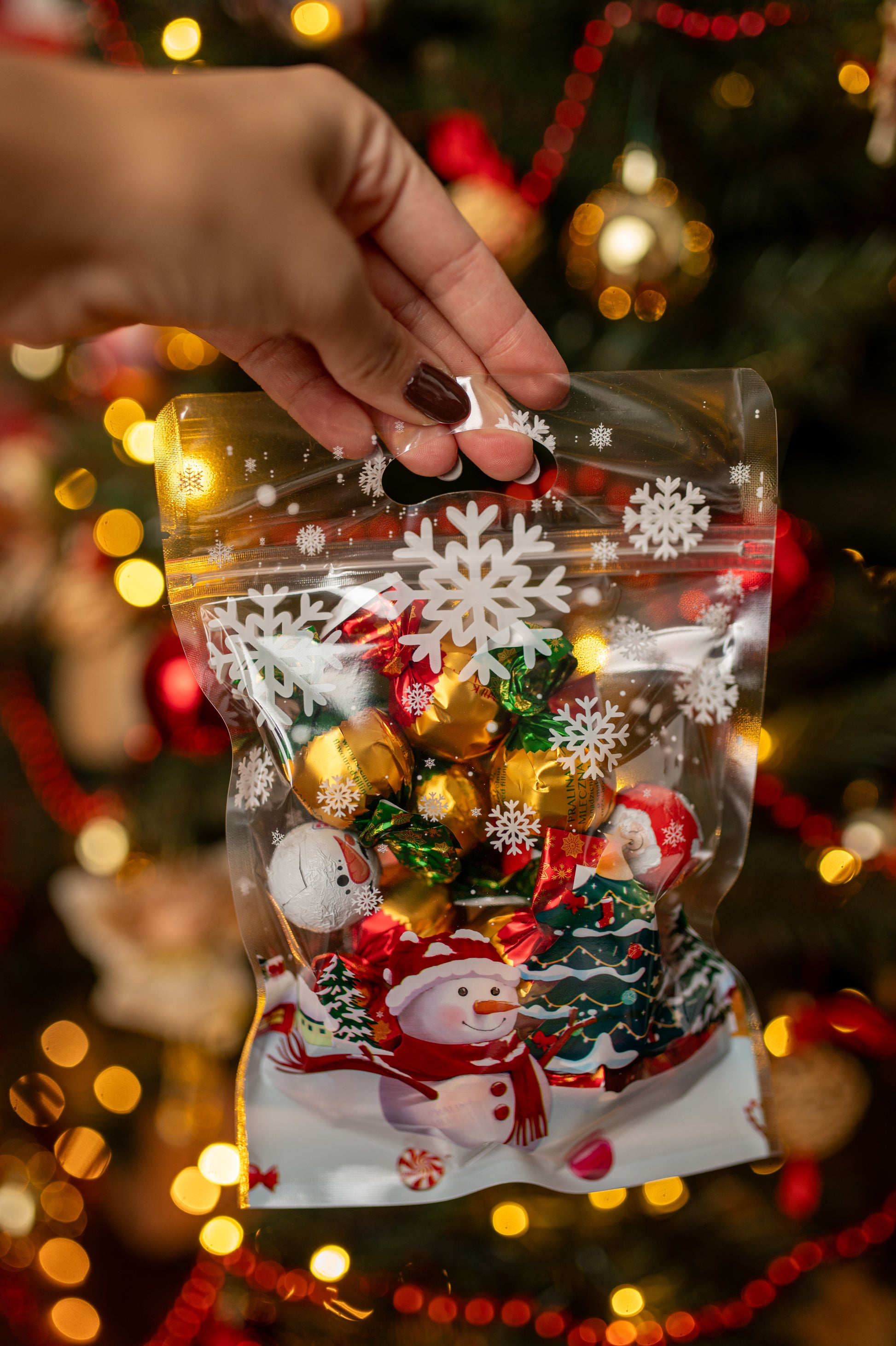 Świąteczne Woreczki Strunowe 155×220mm 20szt.