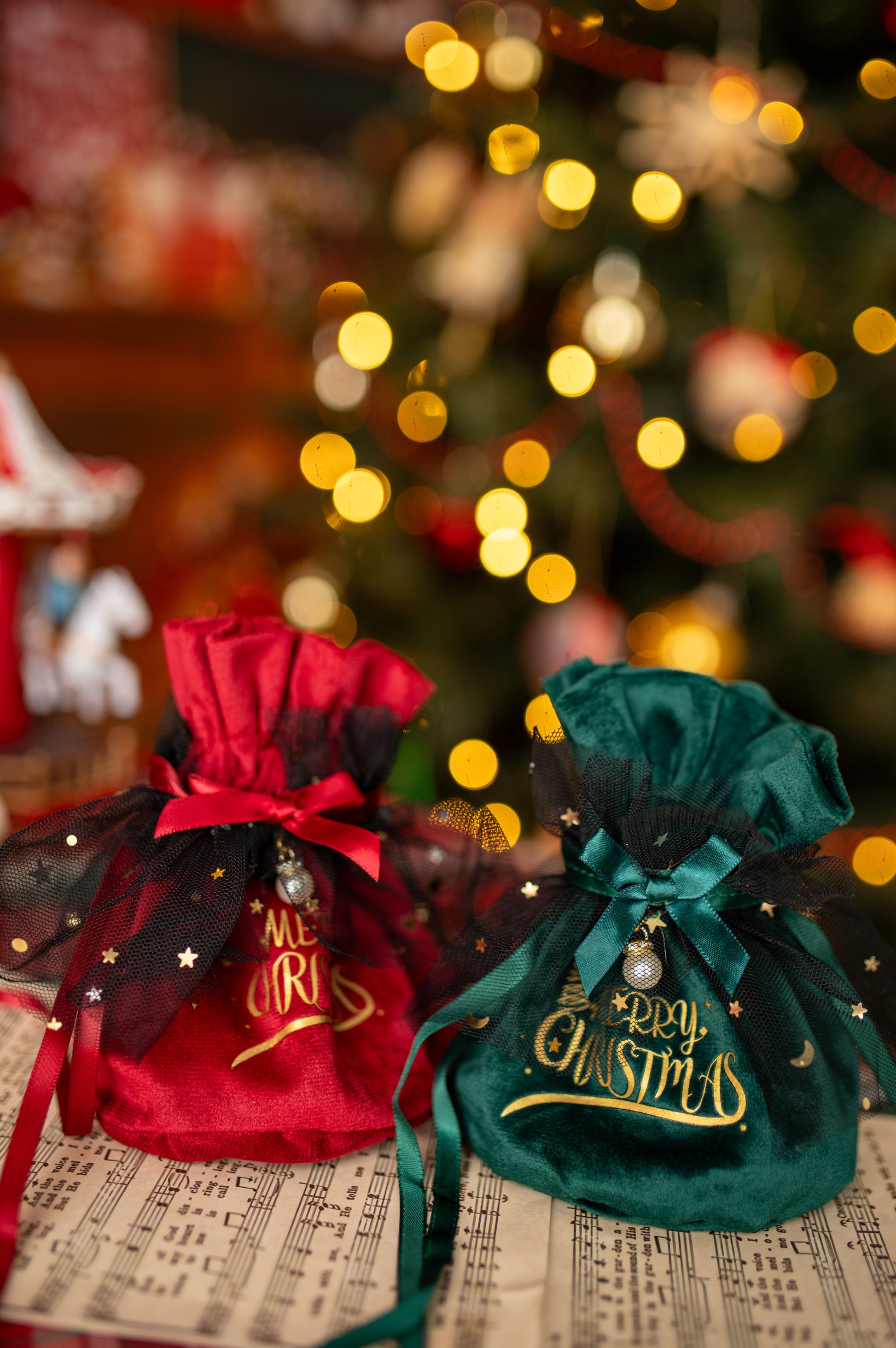 Woreczki Świąteczne Merry Christmas 160x145x100mm