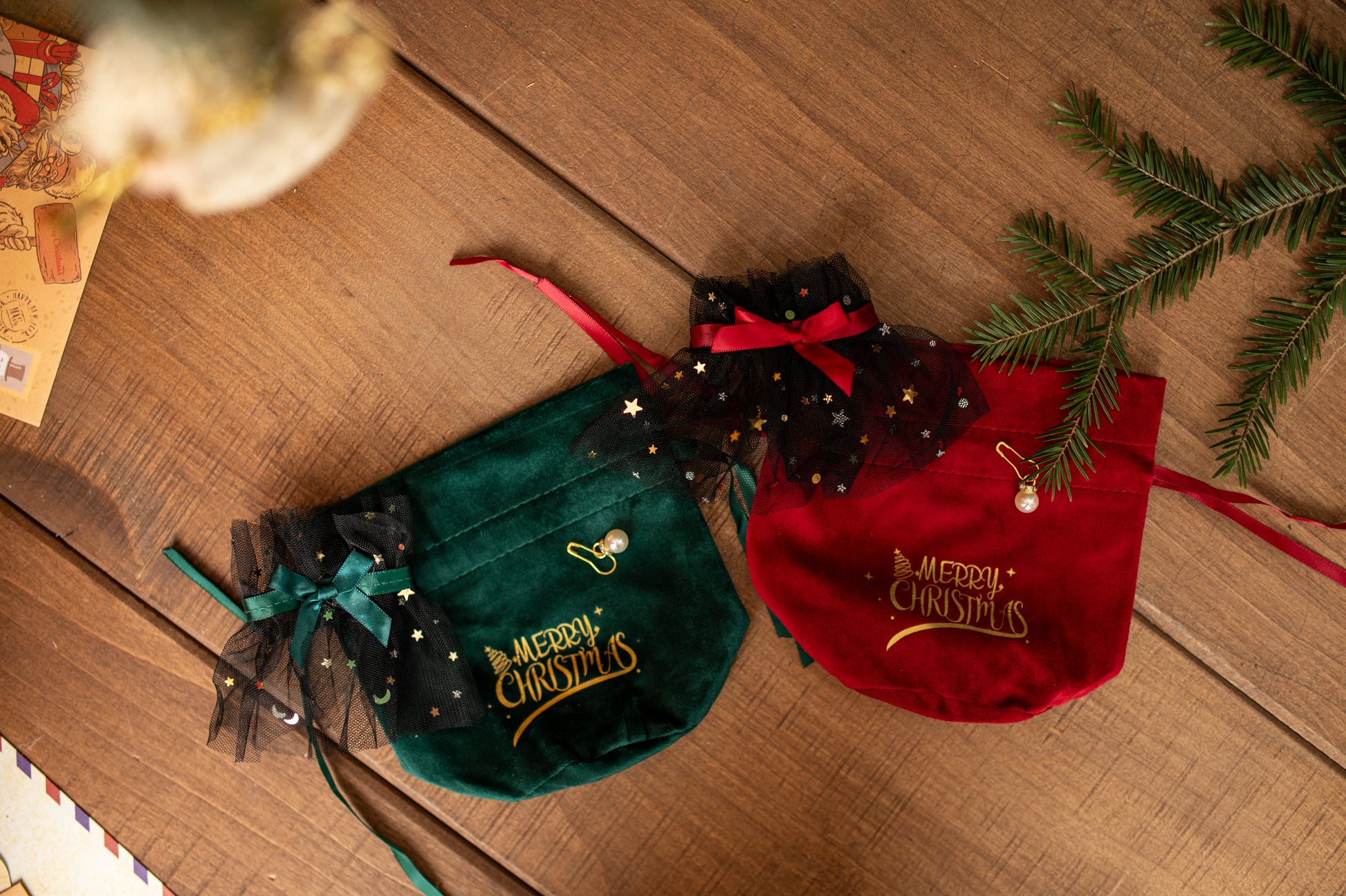 Woreczki Świąteczne Merry Christmas 160x145x100mm