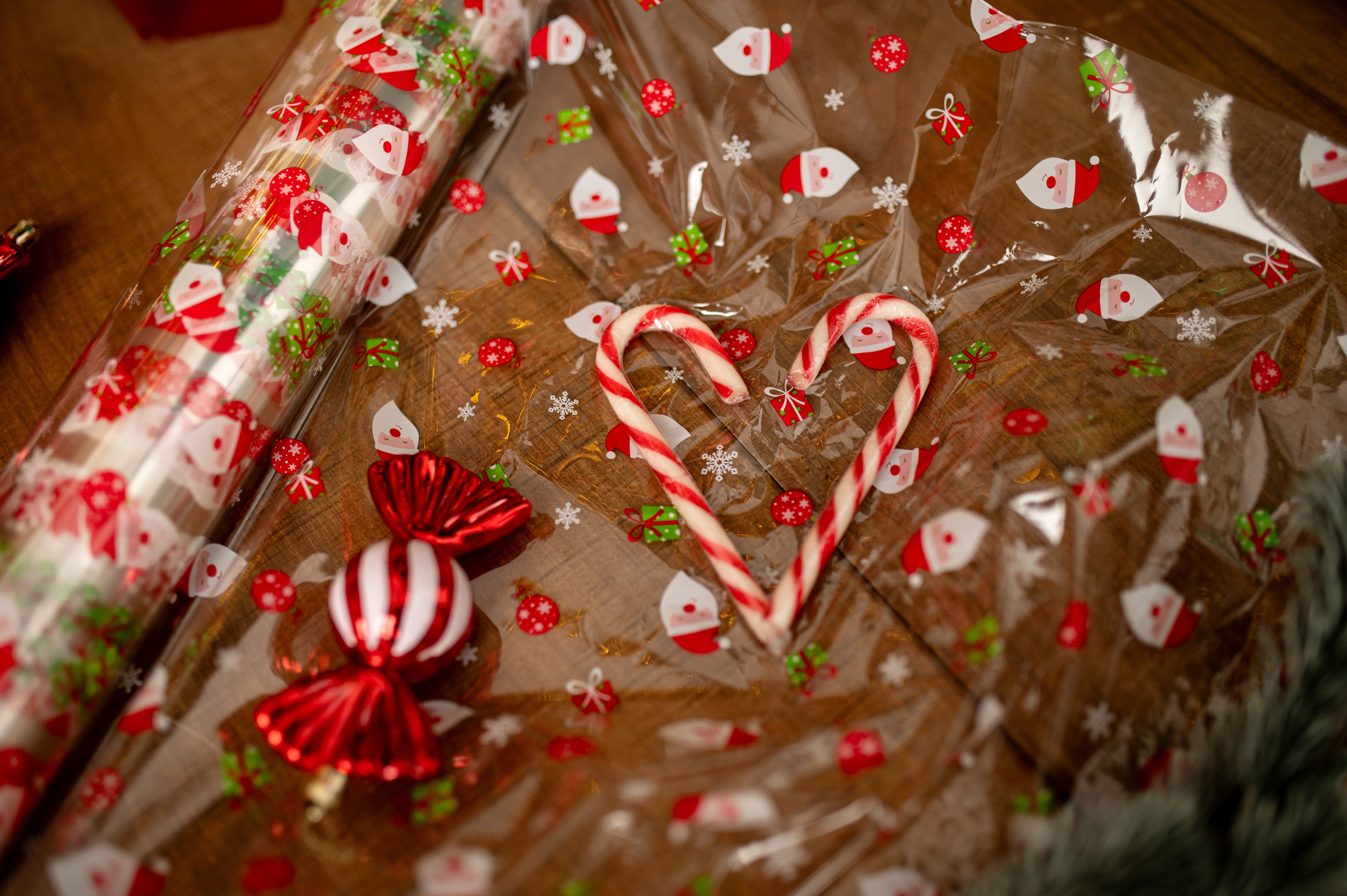 Świąteczna Folia Papier Celofan Do Pakowania