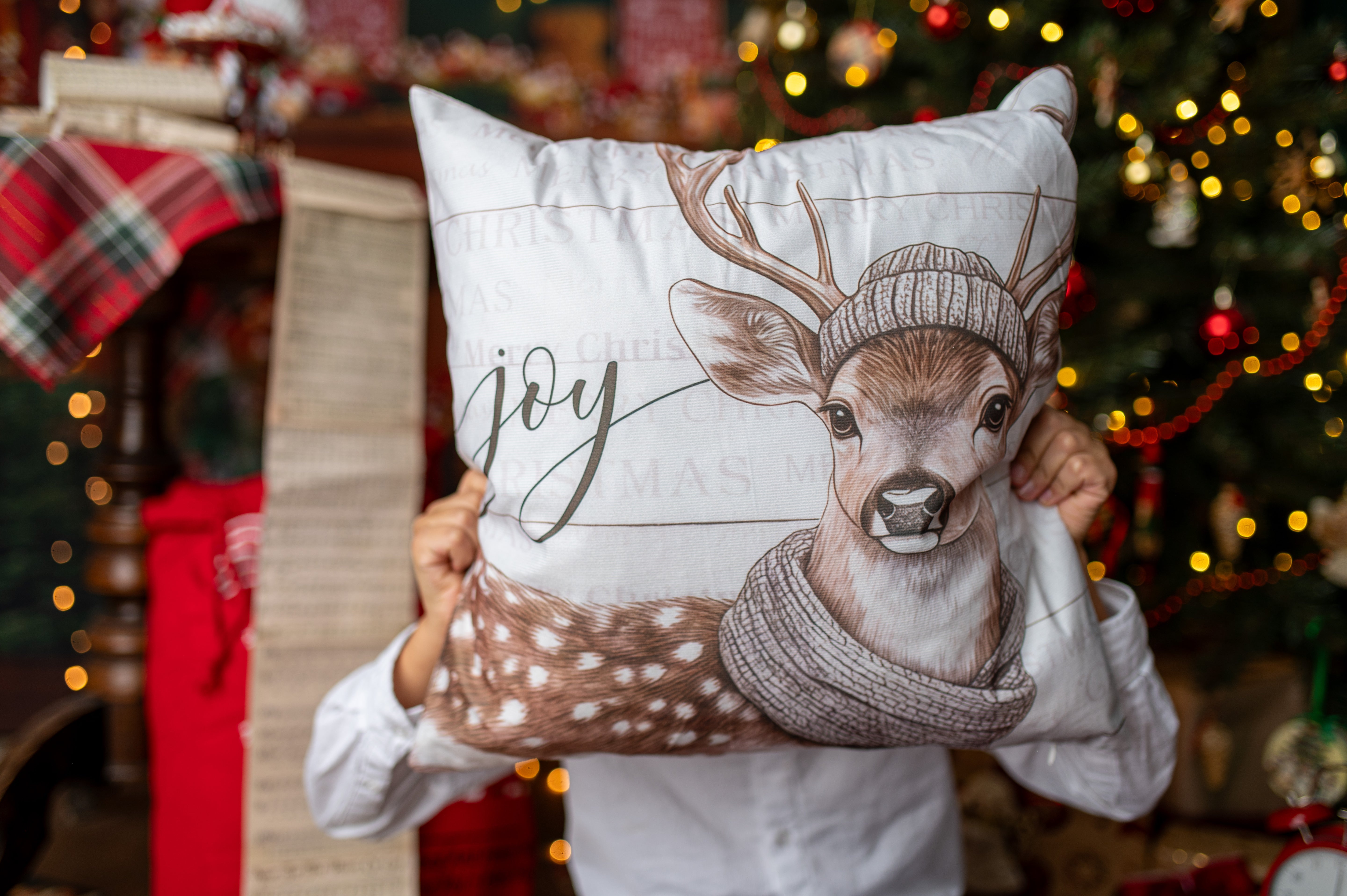 Poszewka na Poduszkę z Motywem Renifera 44×44cm