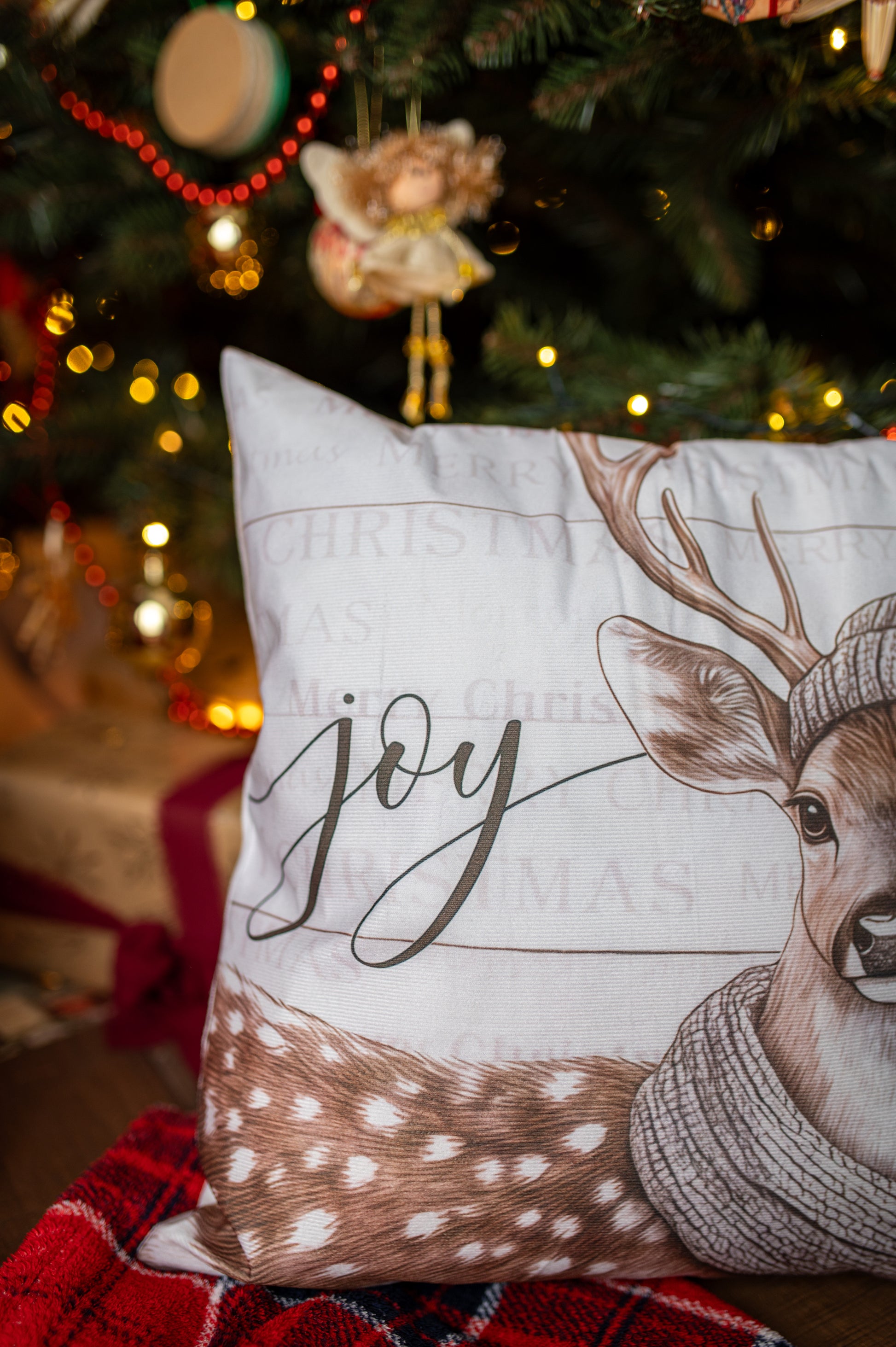 Poszewka na Poduszkę z Motywem Renifera 44×44cm