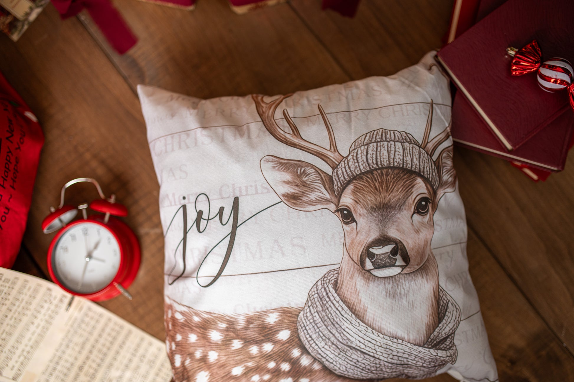 Poszewka na Poduszkę z Motywem Renifera 44×44cm