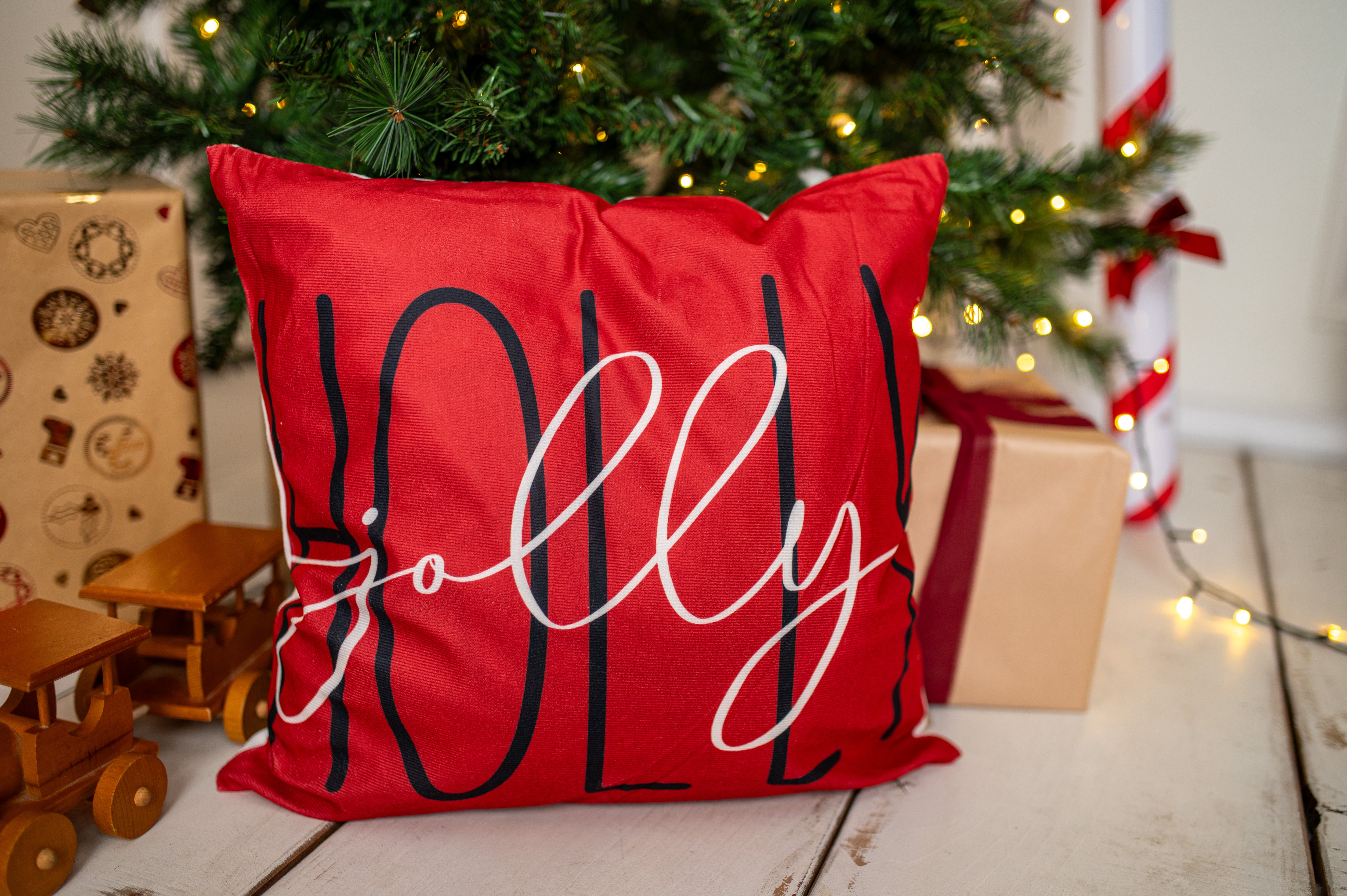 Świąteczna Dekoracyjna Poszewka na Poduszkę 45×45cm