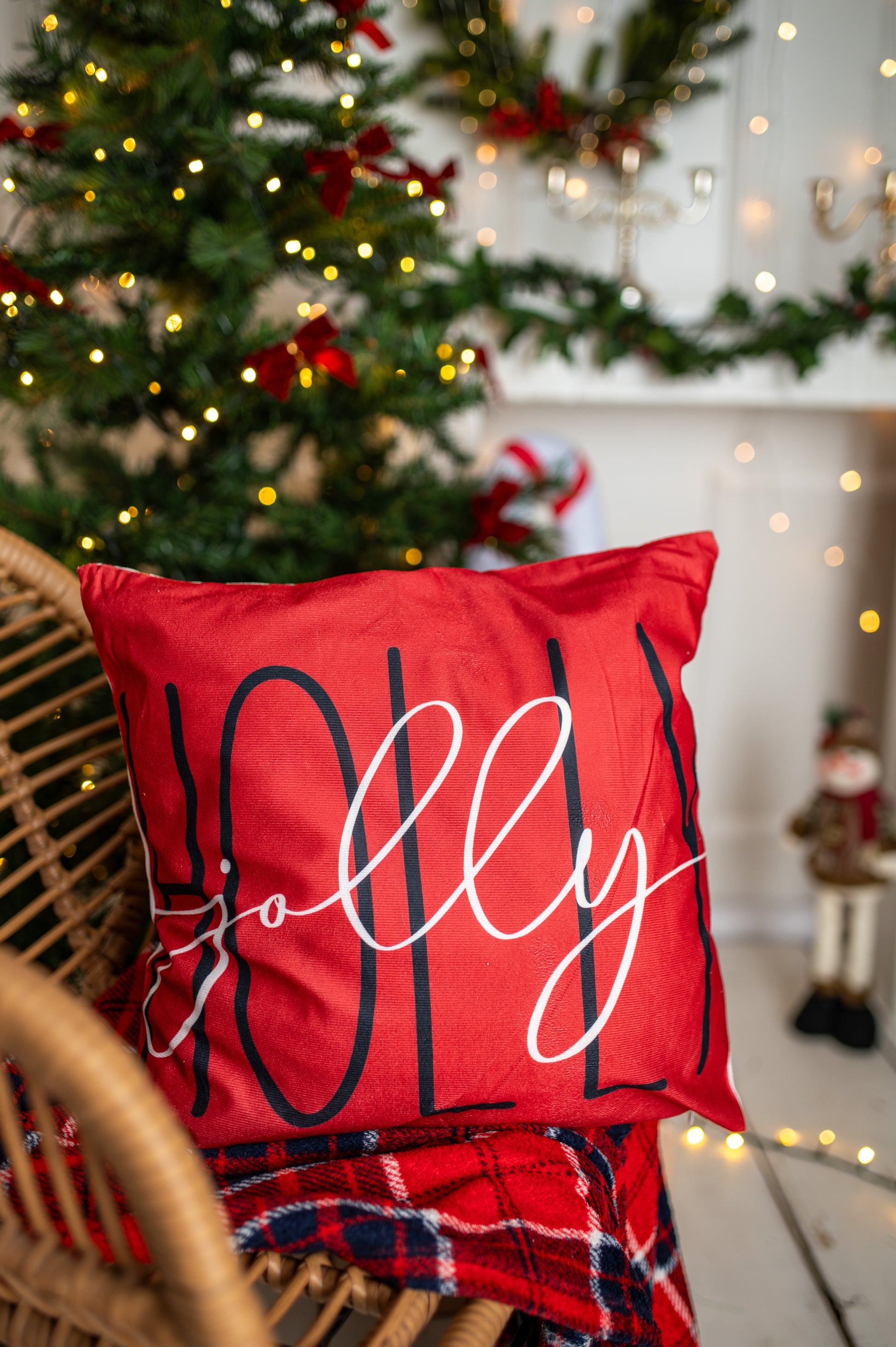 Świąteczna Dekoracyjna Poszewka na Poduszkę 45×45cm