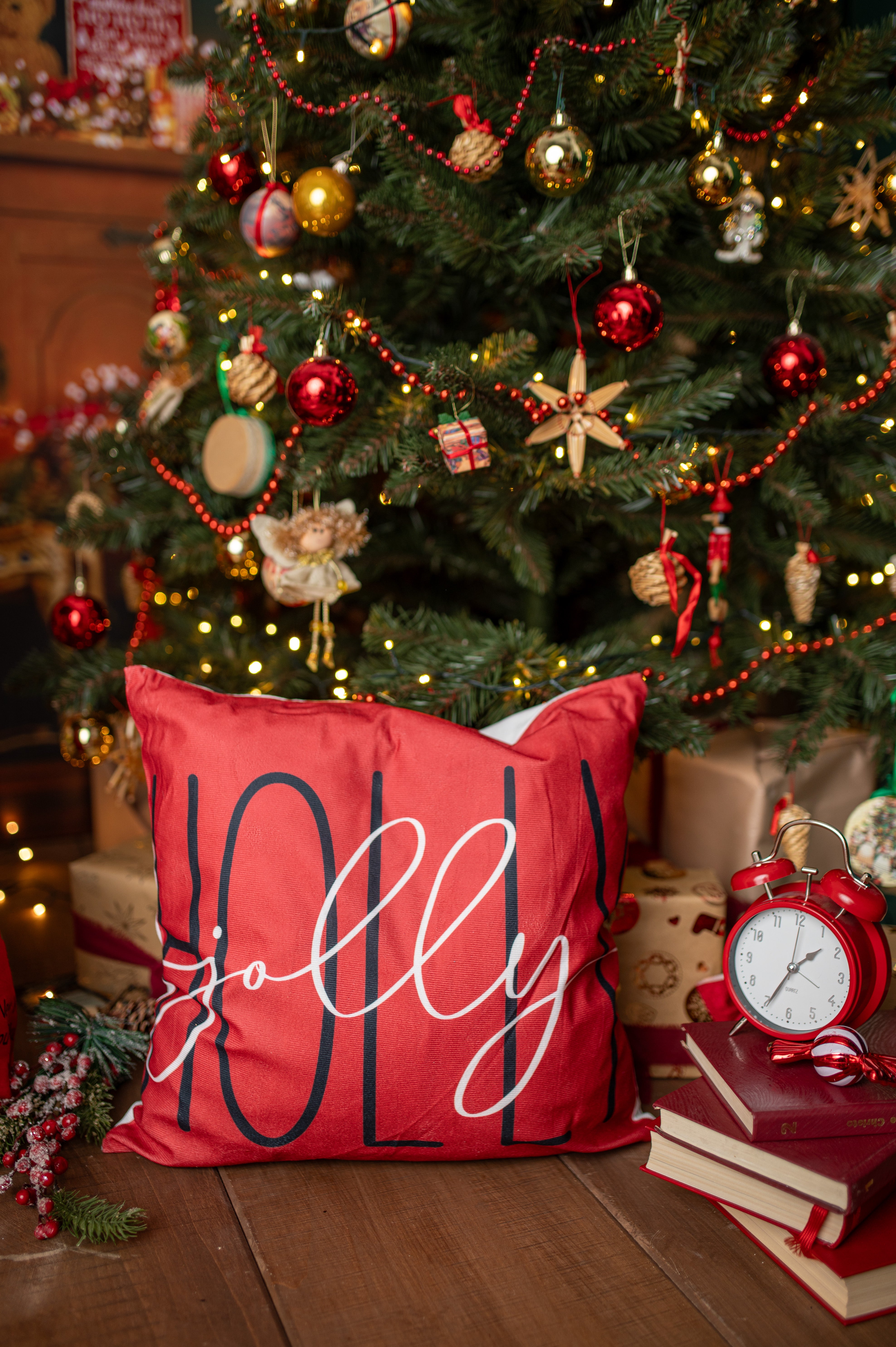 Świąteczna Dekoracyjna Poszewka na Poduszkę 45×45cm