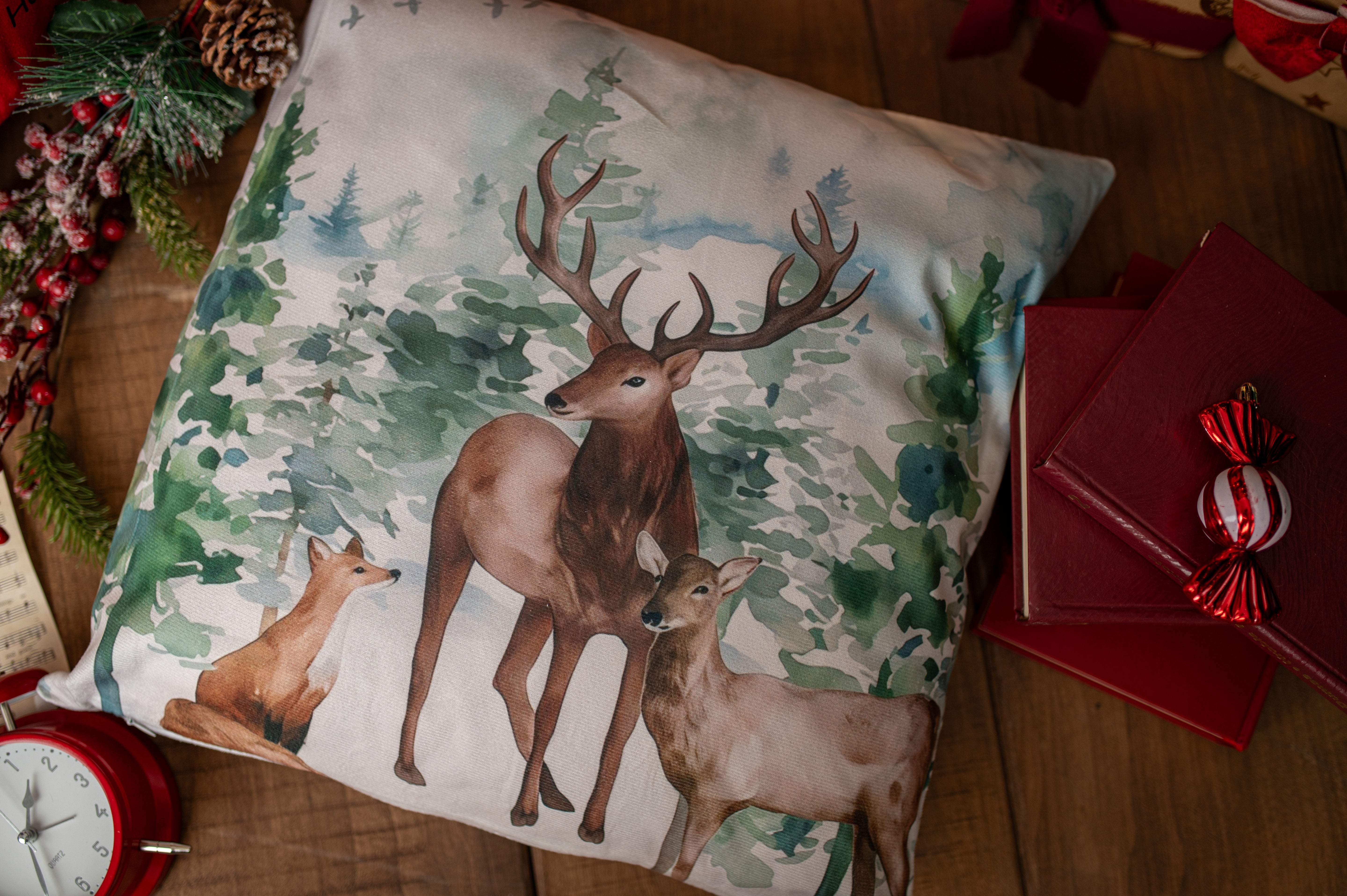 Świąteczna Poszewka na Poduszkę 45×45cm 