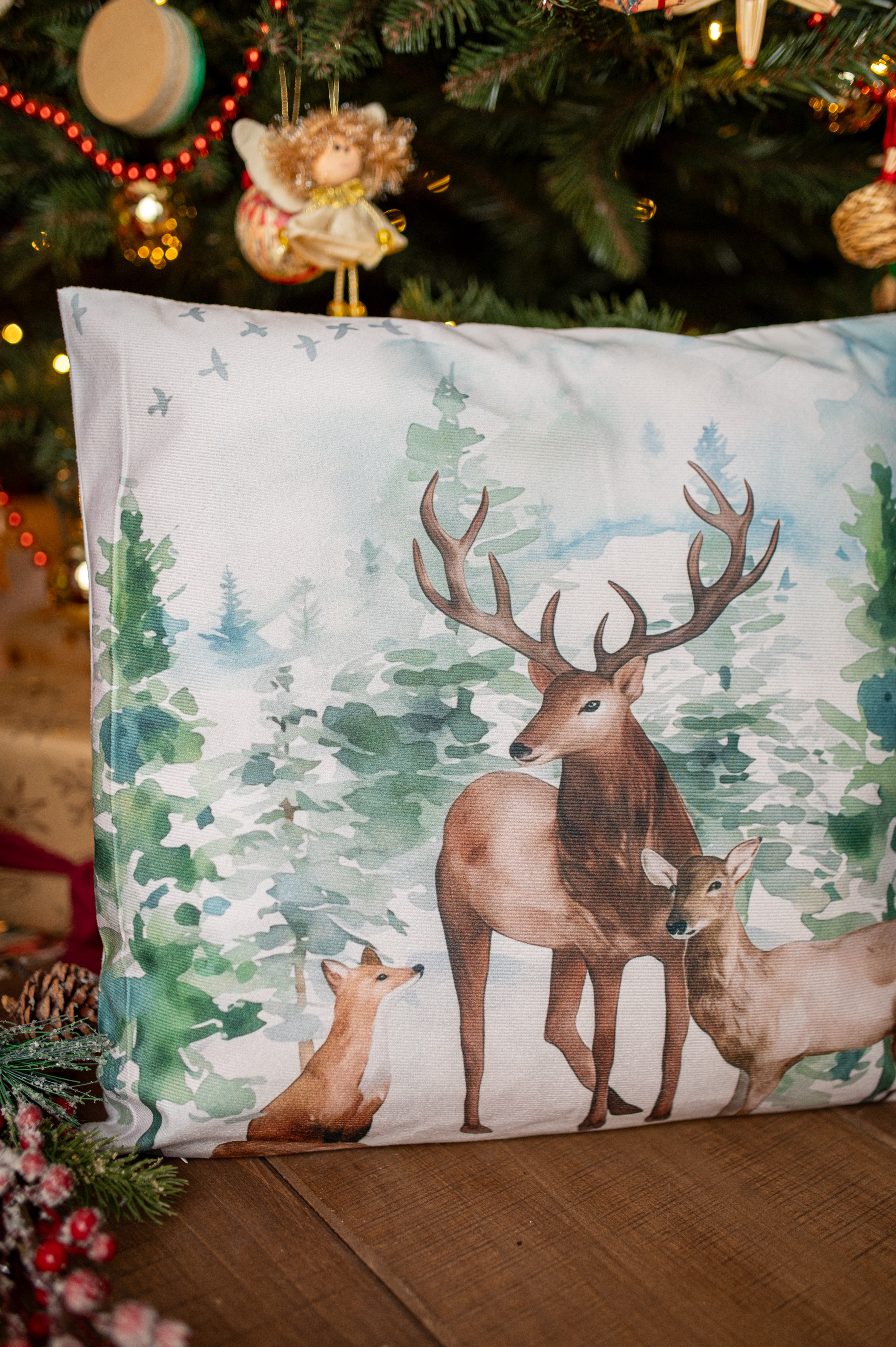 Świąteczna Poszewka na Poduszkę 45×45cm 