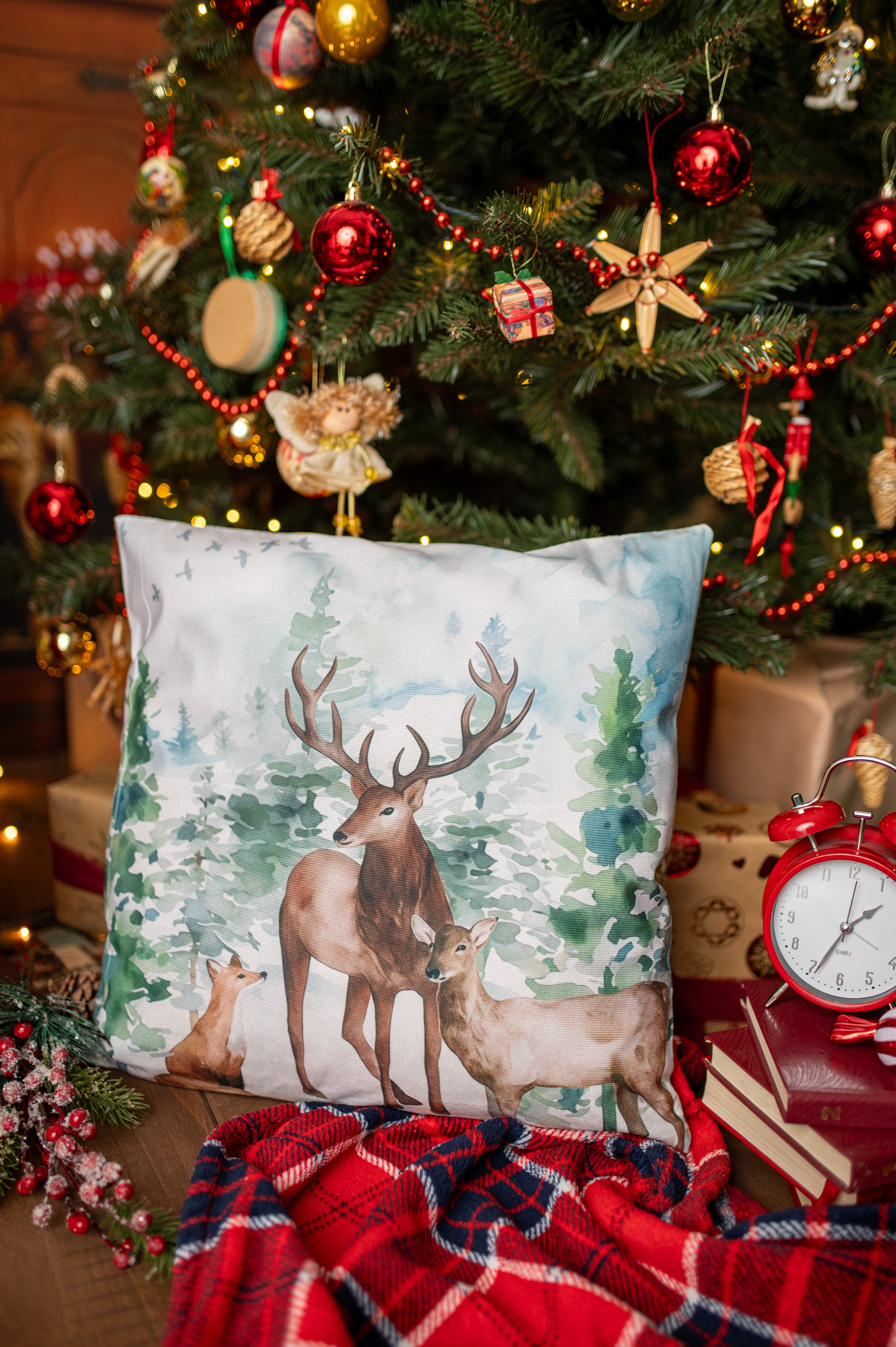 Świąteczna Poszewka na Poduszkę 45×45cm 