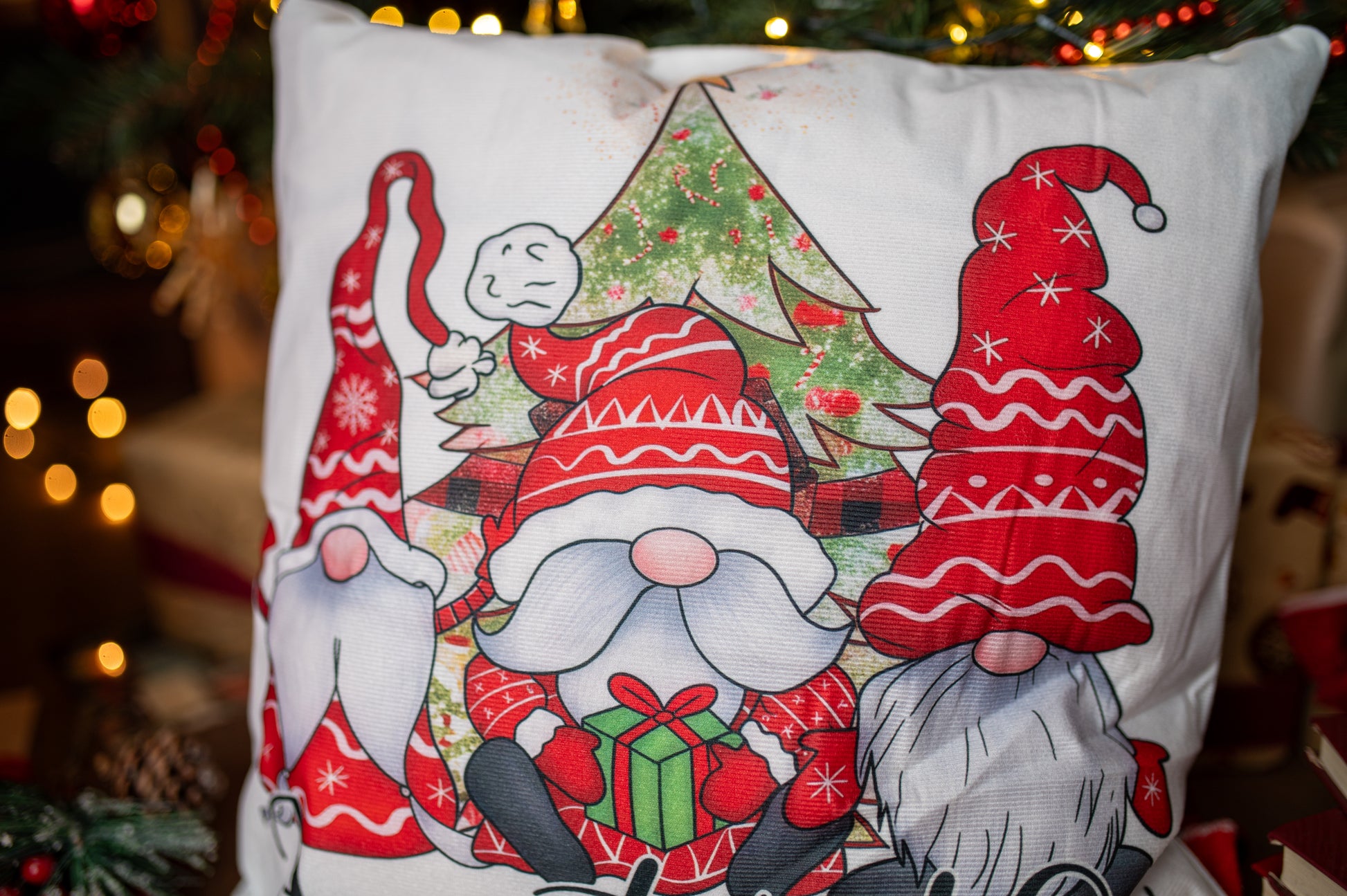 Świąteczna Poszewka Dekoracyjna na Poduszkę Ozdobną