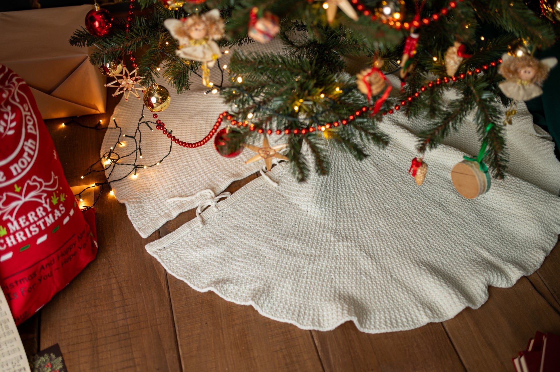 Świąteczna Mata Dywanik Pod Choinke