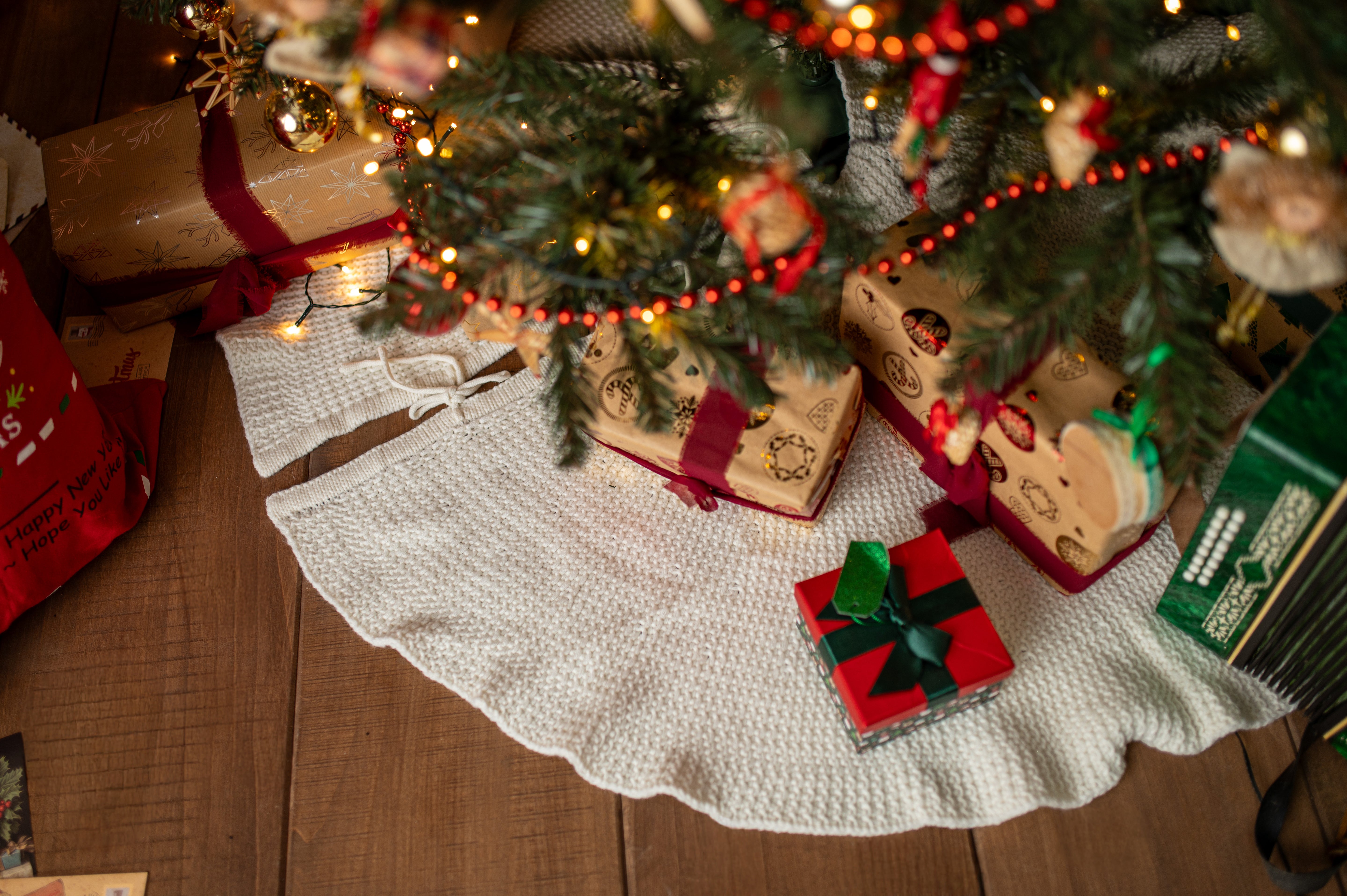 Świąteczna Mata Dywanik Pod Choinke