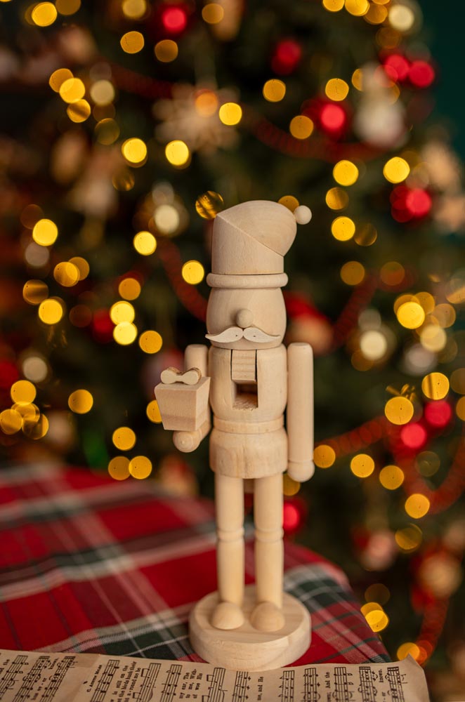 Dziadek do Orzechów Ozdobny Drewniany 2szt