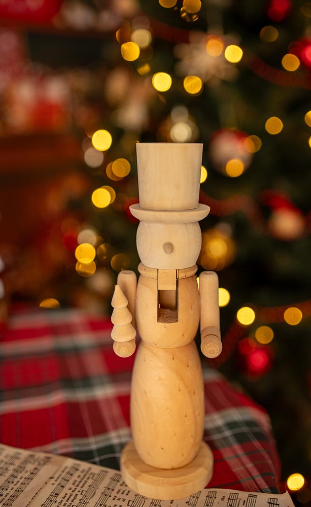 Dziadek do Orzechów Ozdobny Drewniany 2szt