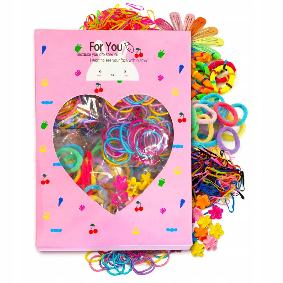 Duży zestaw akcesoriów do włosów dla dziewczynki