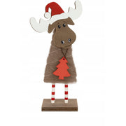 Drewniana Figurka Renifer Ozdoba Dekoracyjna