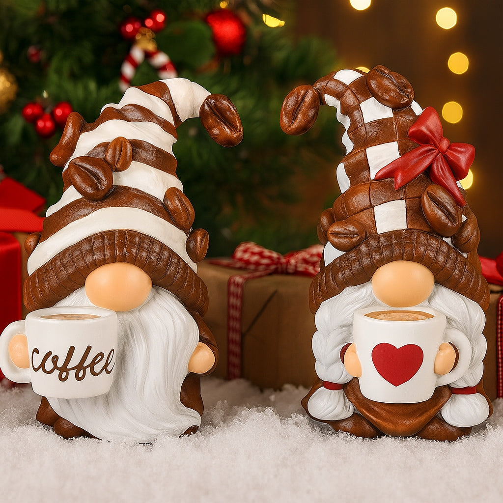 Figurki Gnom z Kawą