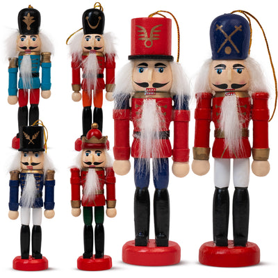 Dziadek do Orzechów Zawieszka na Choinkę - Zestaw 6 szt