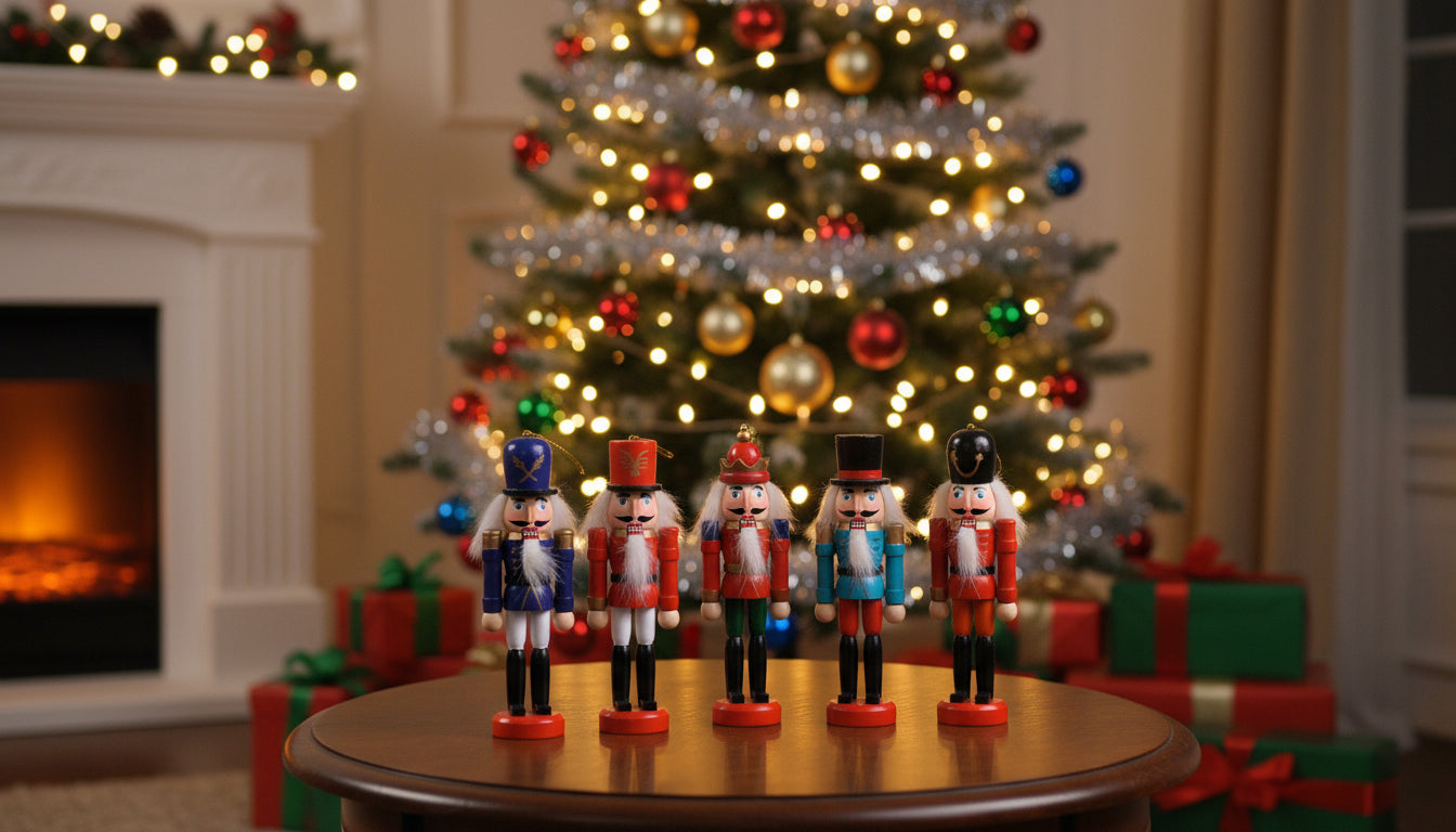 Dziadek do Orzechów Zawieszka na Choinkę - Zestaw 6 szt