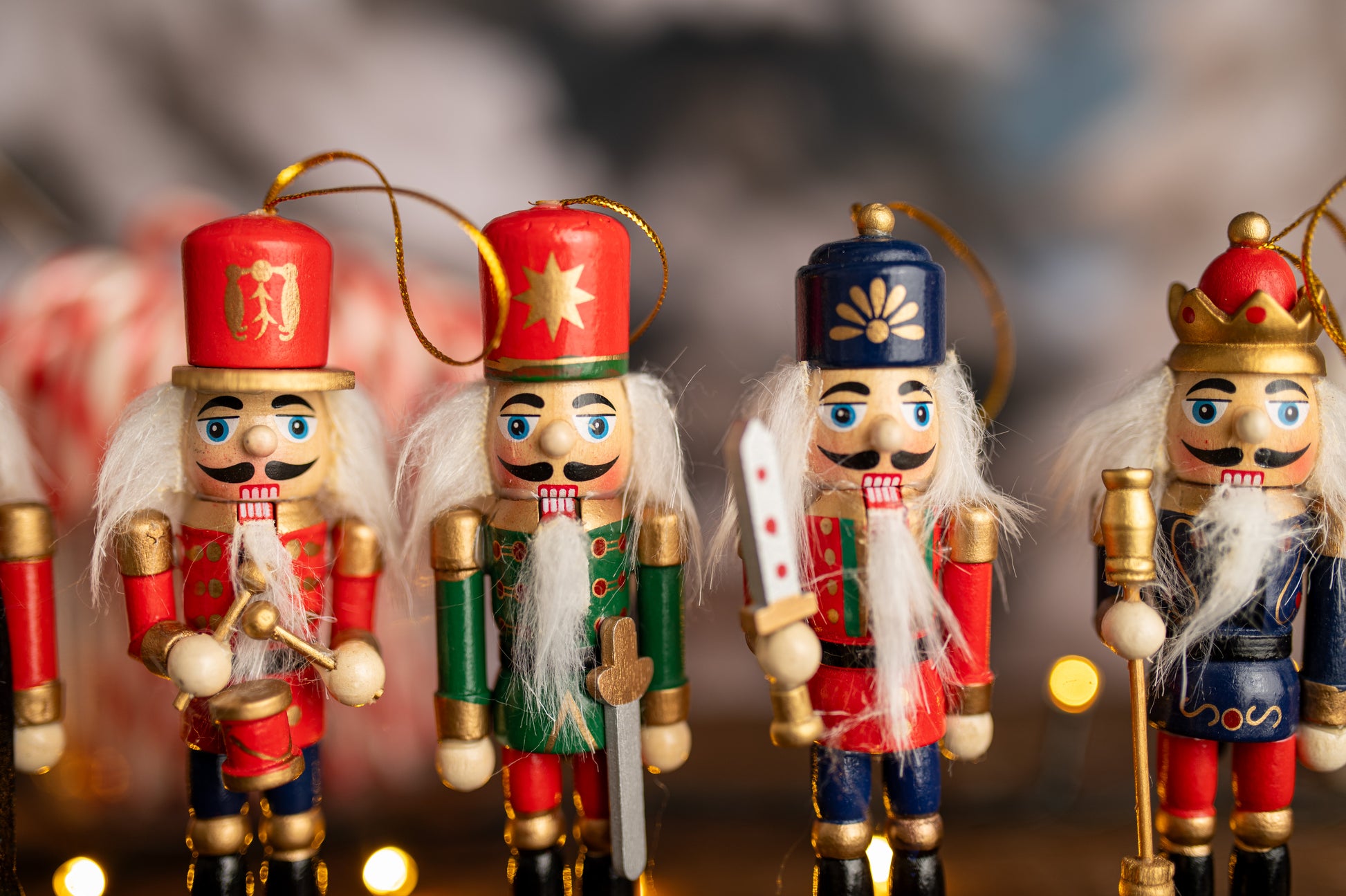 Dziadek do Orzechów Zawieszka na Choinkę - Zestaw 6 szt