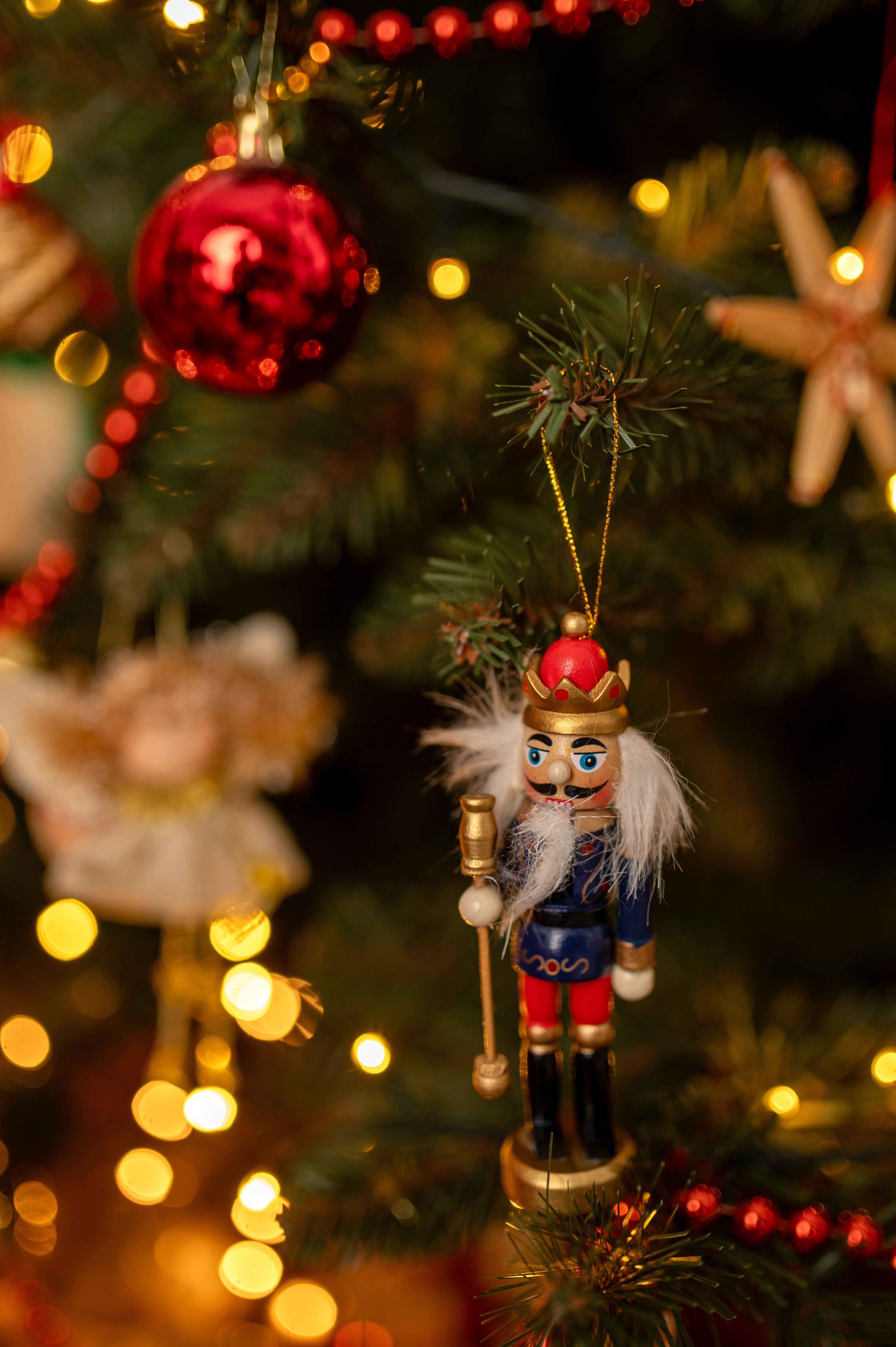 Dziadek do Orzechów Zawieszka na Choinkę - Zestaw 6 szt