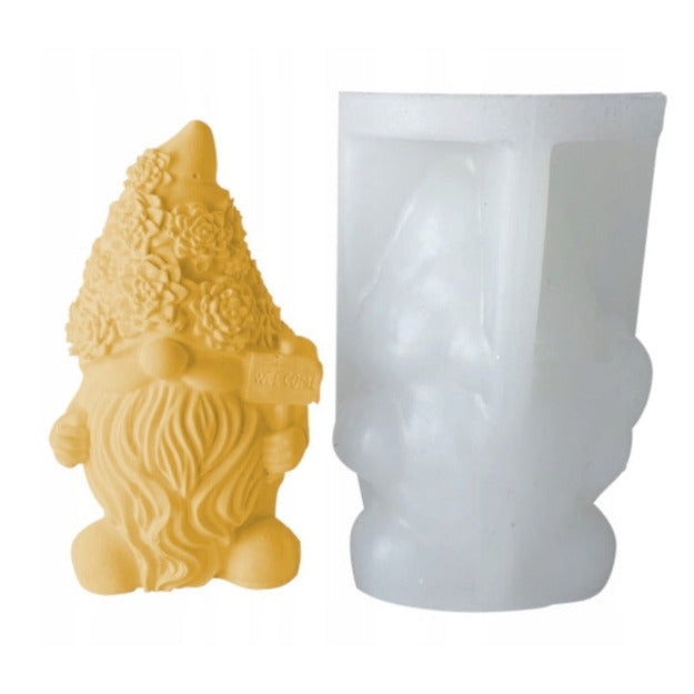 Forma na świece w kształcie Gnoma skrzat 3D