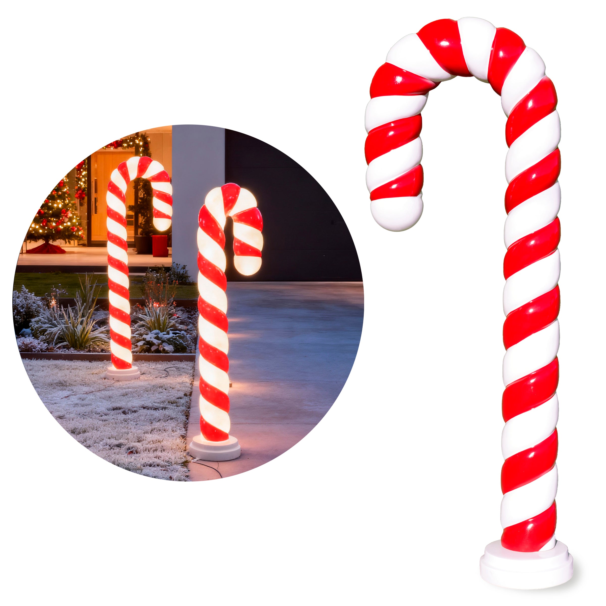 Figurka Świąteczna Laska LED