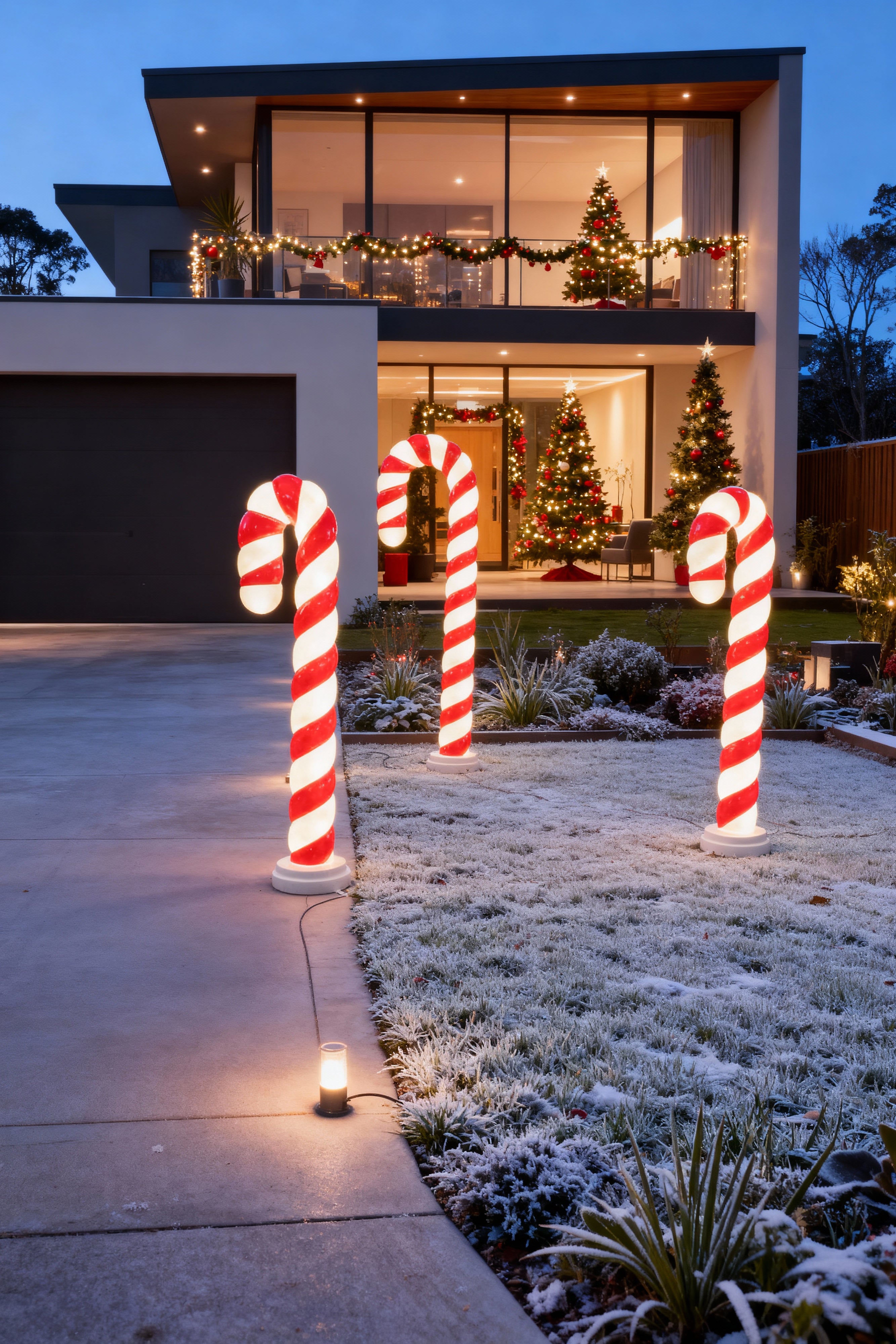 Figurka Świąteczna Laska LED