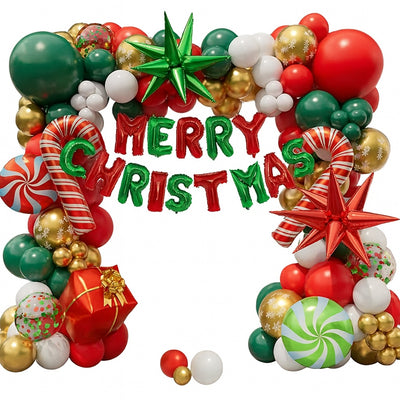 Girlanda Świąteczna Balonowa Merry Chistmas