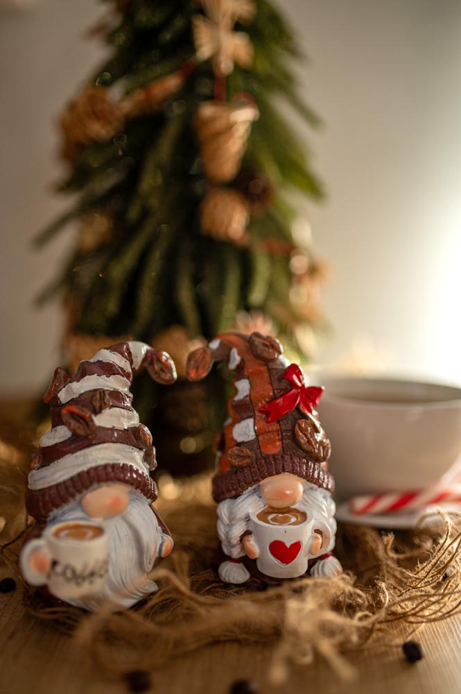 Figurki Gnom z Kawą