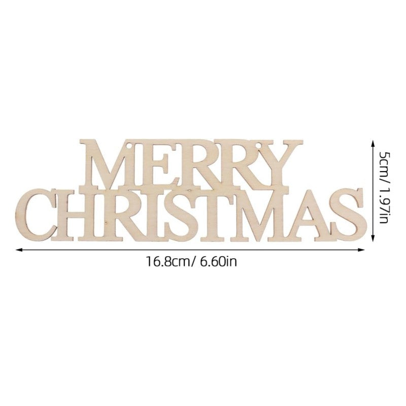 Drewniana Ozdoby Na Choinkę Świąteczne Zawieszki 6szt