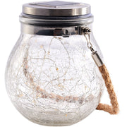 Solarna lampa ogrodowa LED typu „crackle”