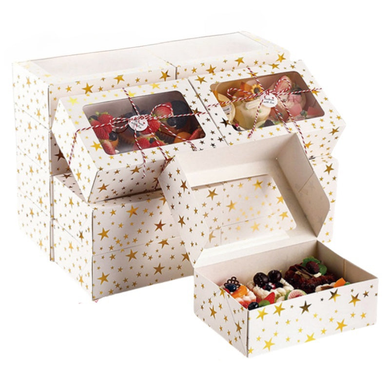 Pudełka z Okienkiem Świąteczne 6szt