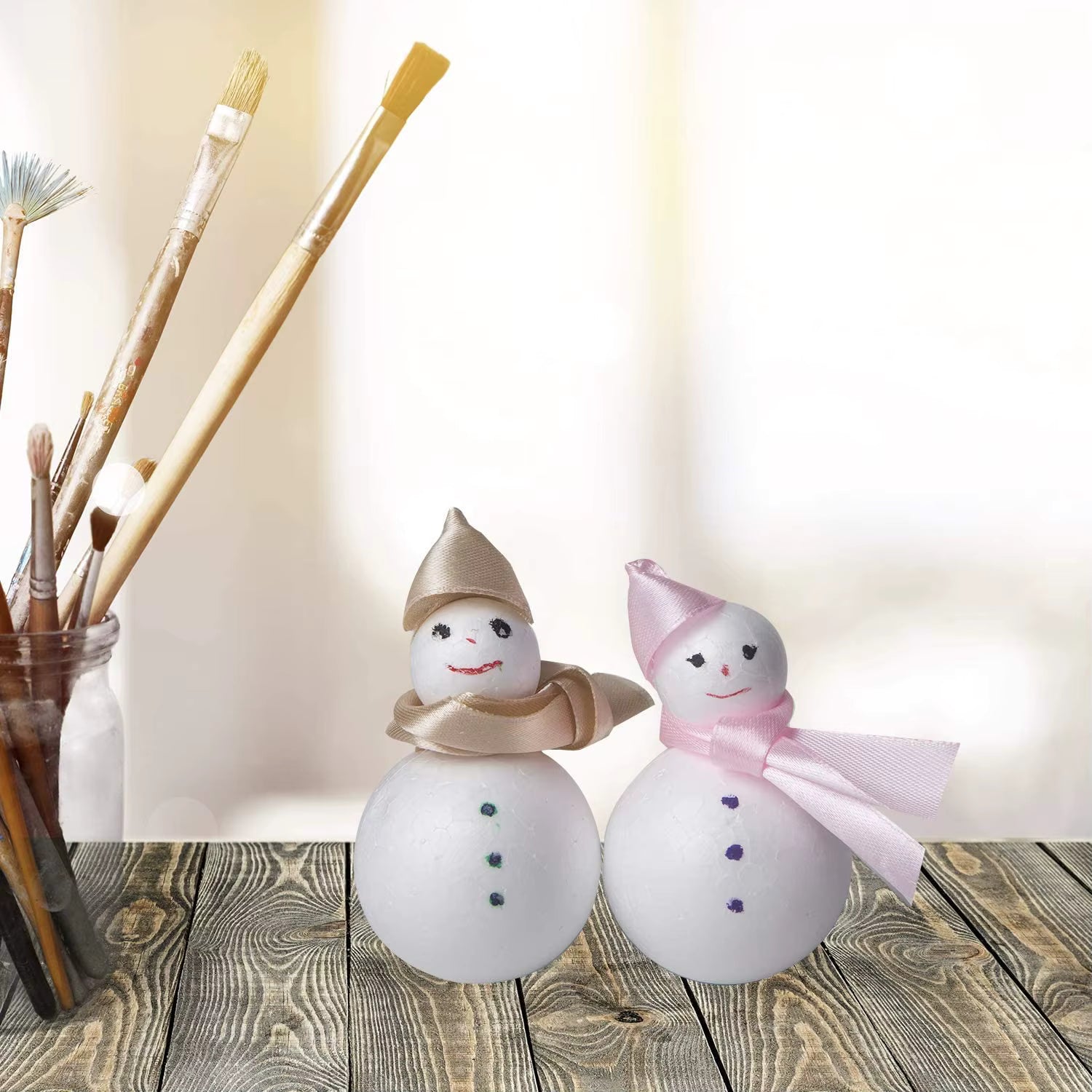 Bombki Styropianowe Zestaw Do Dekoracji