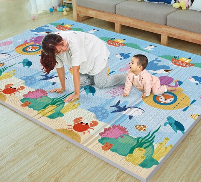 Dwustronna mata piankowa składana 180×120cm