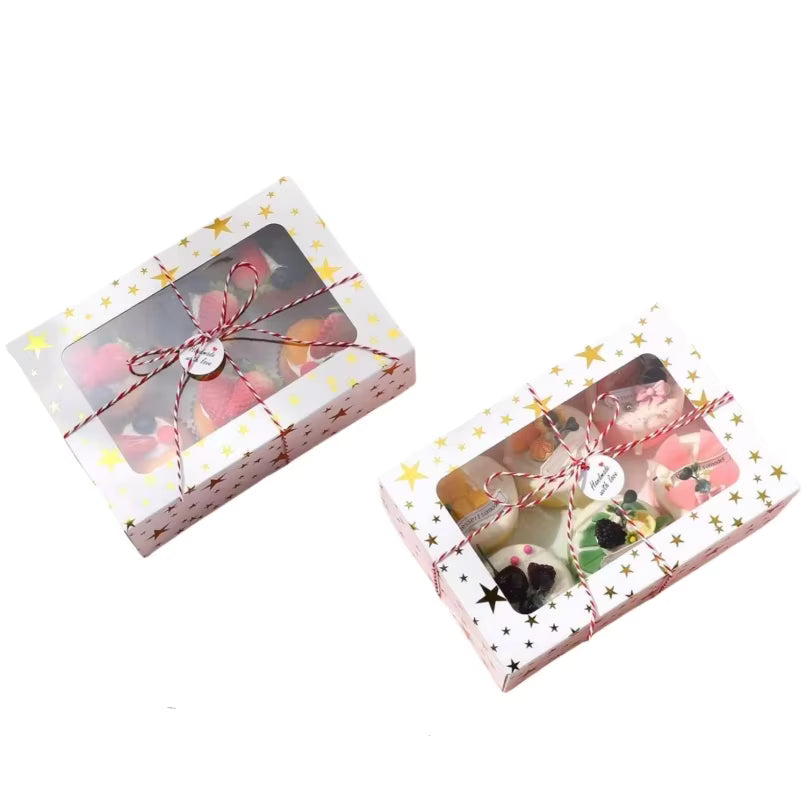 Pudełka z Okienkiem Świąteczne 6szt