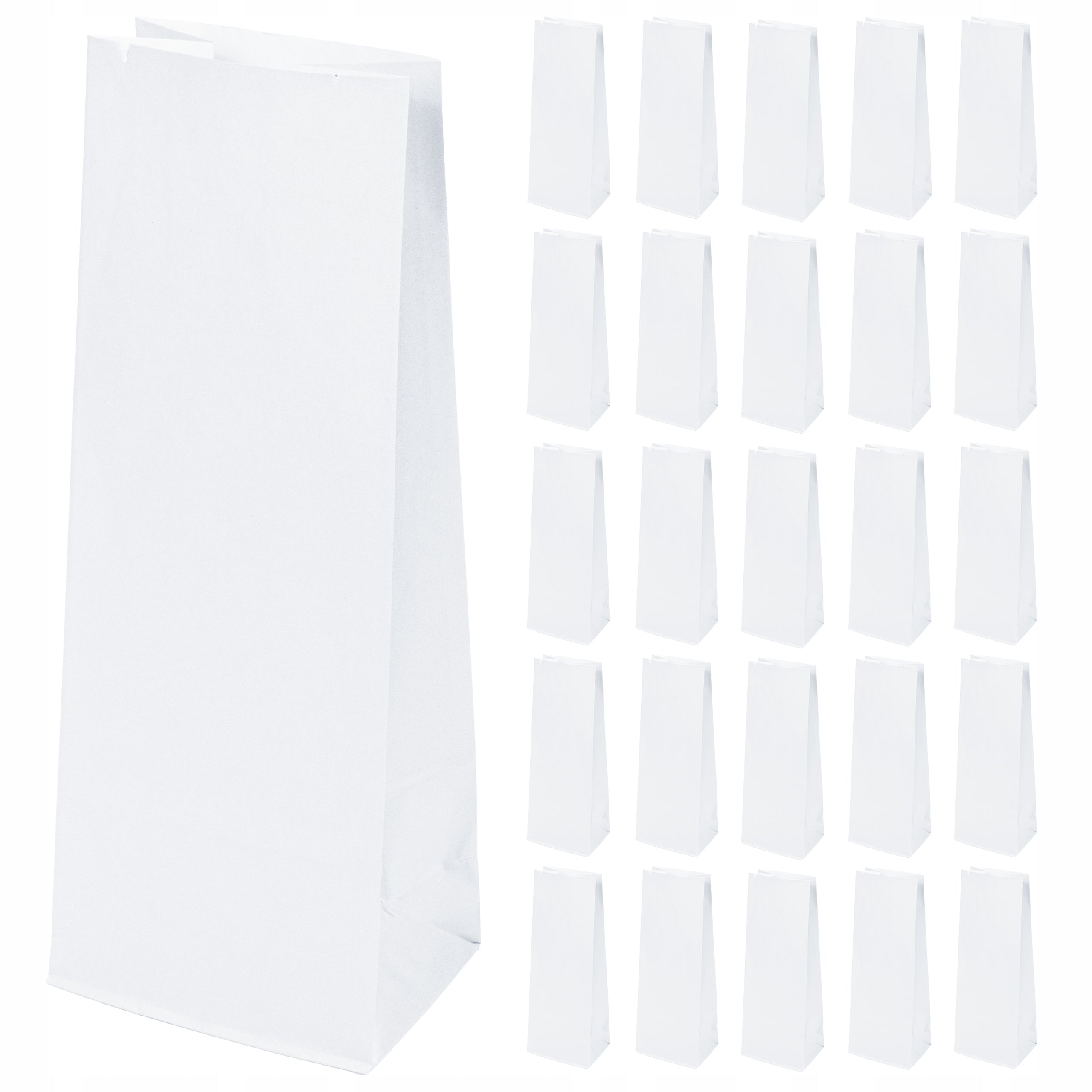 KALENDARZ ADWENTOWY DIY Torby Papierowe 8x6,5x19 cm - 24 szt + 1 szt GRATIS