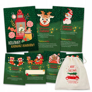 Kalendarz Adwentowy Zadania Ciekawostki z Woreczkiem i Woreczek Bawełniany