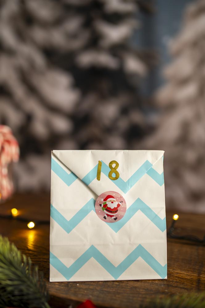 Kalendarz Adwentowy Woreczki Błękitne 24szt.