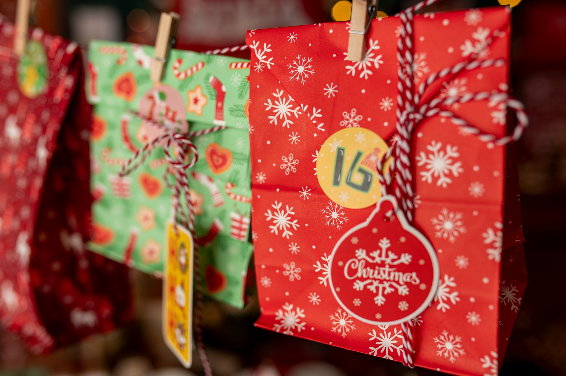 Kalendarz Adwentowy Zestaw Torebek z Akcesoriami