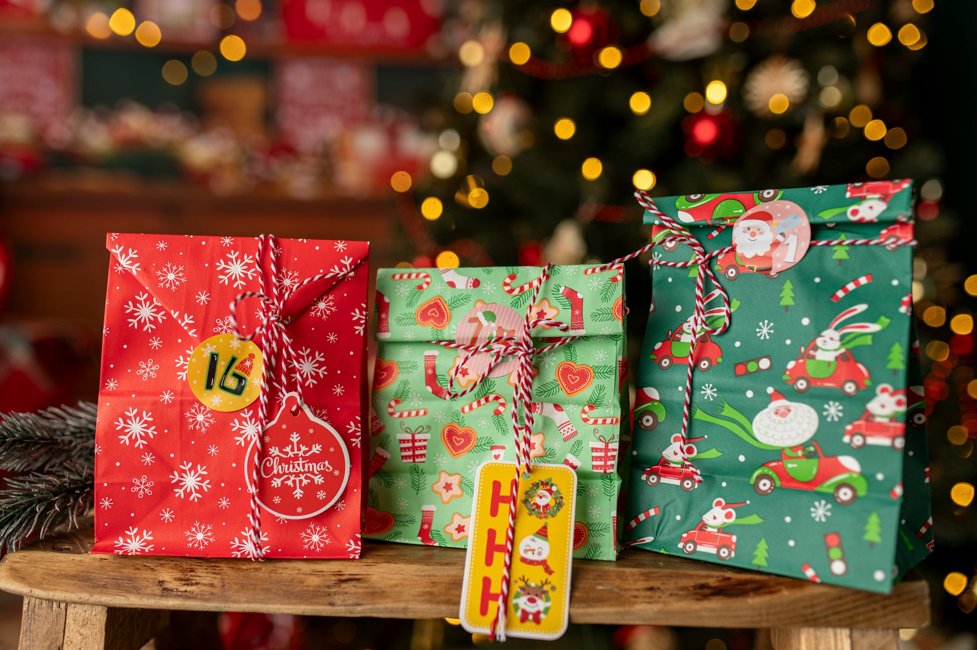 Kalendarz Adwentowy Zestaw Torebek z Akcesoriami