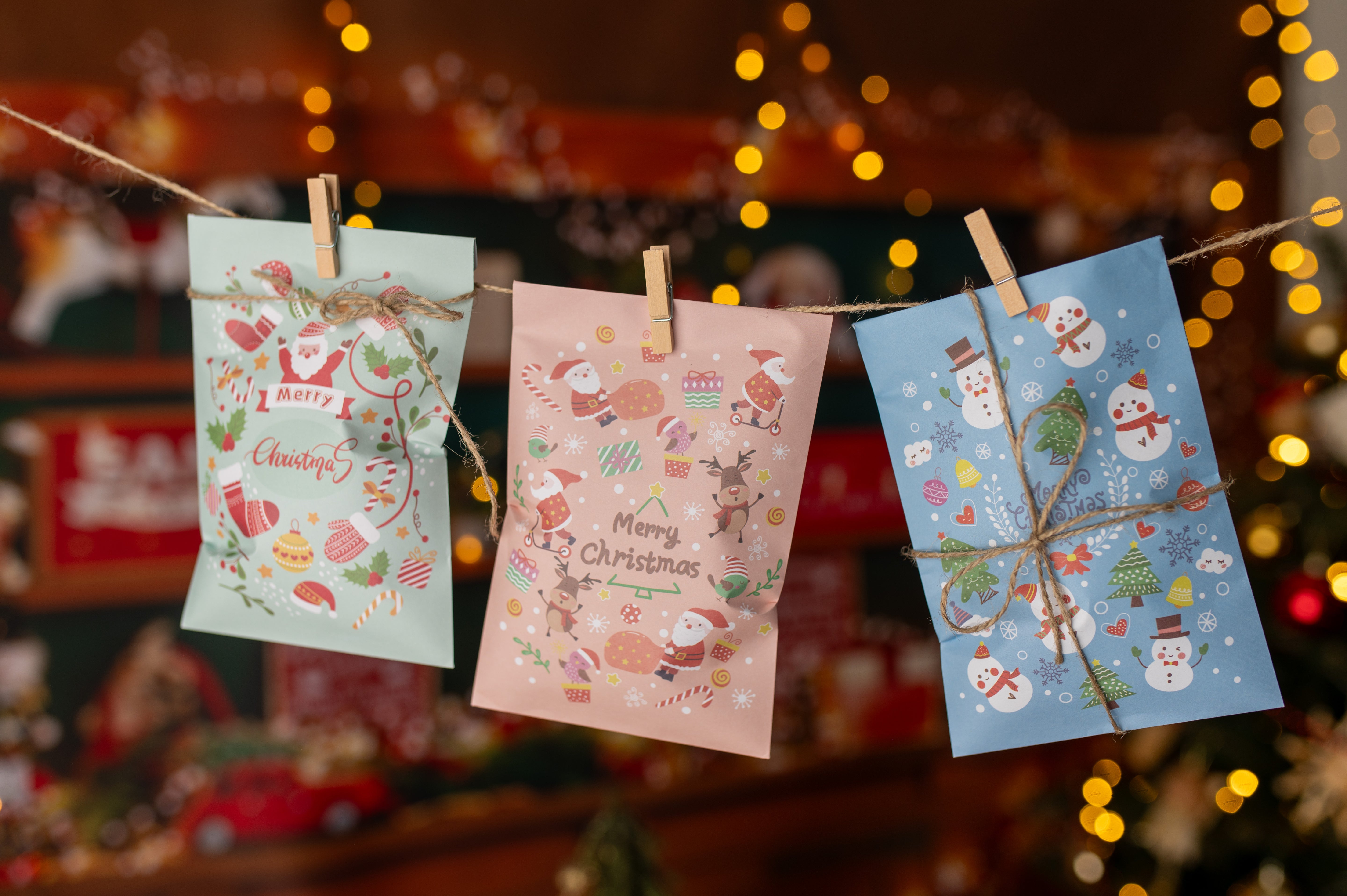 Kalendarz Adwentowy Zestaw Torebek z Akcesoriami