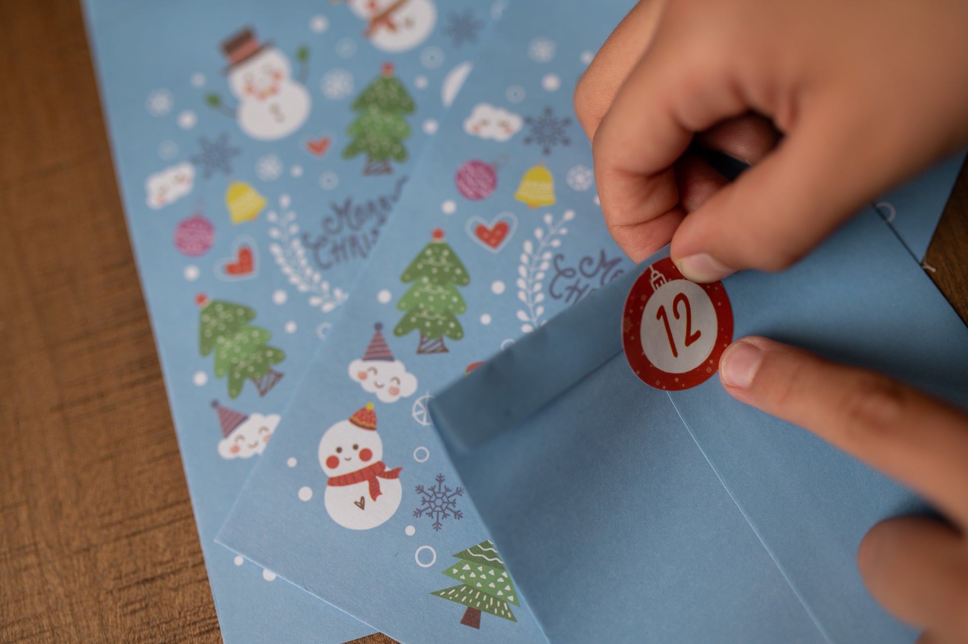 Kalendarz Adwentowy Zestaw Torebek z Akcesoriami