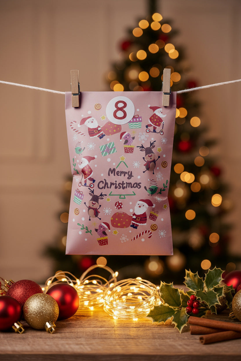 Kalendarz Adwentowy Zestaw Torebek z Akcesoriami